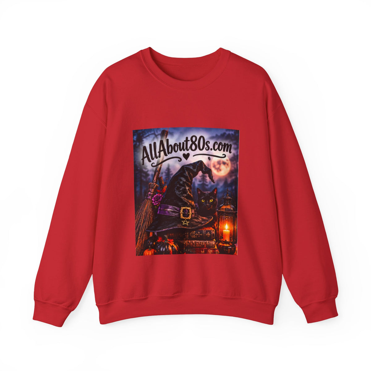 80s Witch Retro Sweatshirt — AllAbout80s.com Halloween Crewneck
