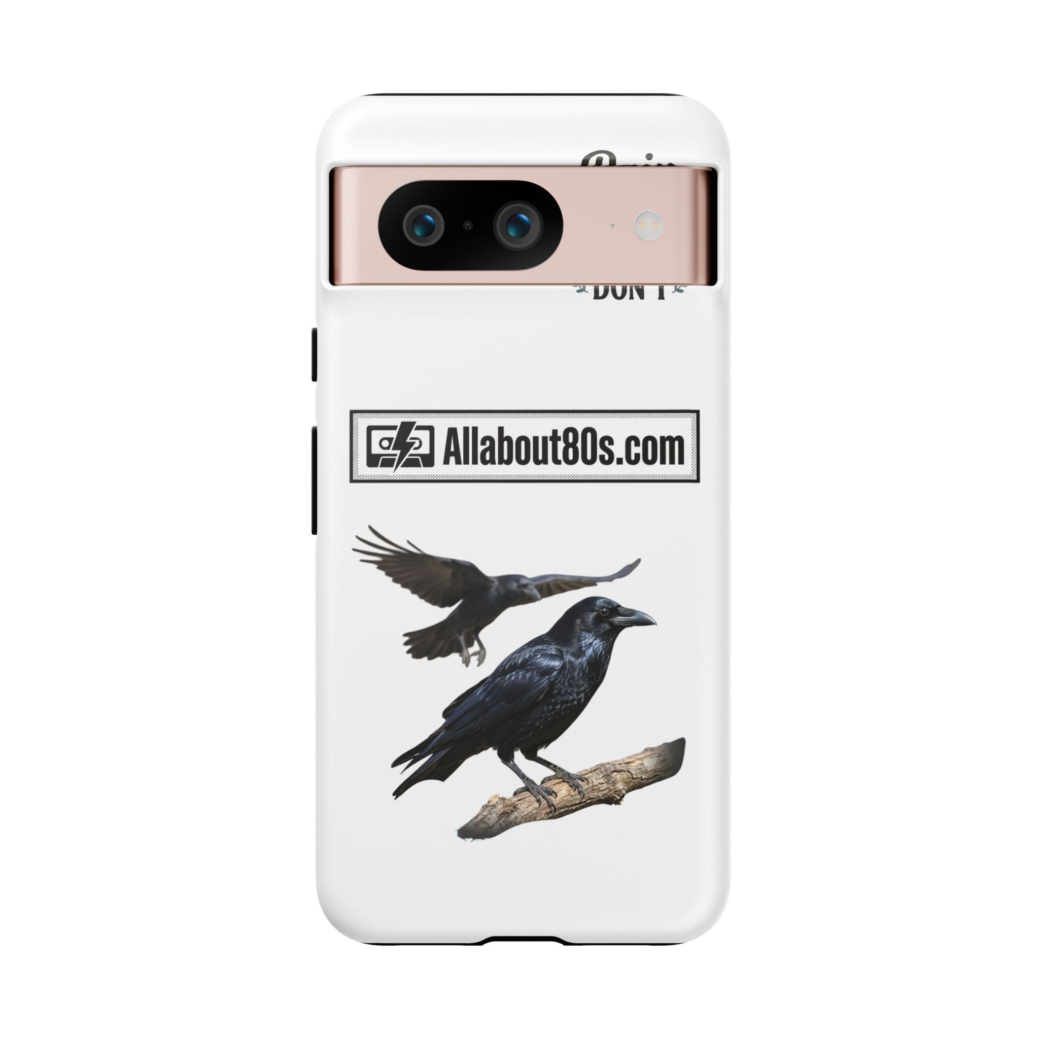 Raven Flight Phone Case — Protective iPhone Case with Black Crow Design