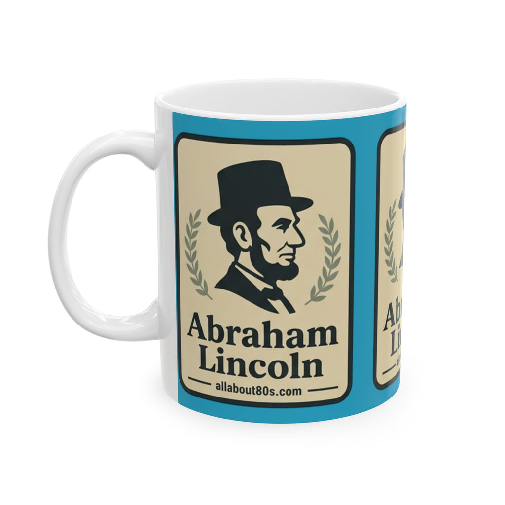 Lincoln Portrait Ceramic Mug – Vintage Abe Lincoln Coffee Cup (11oz, 15oz)