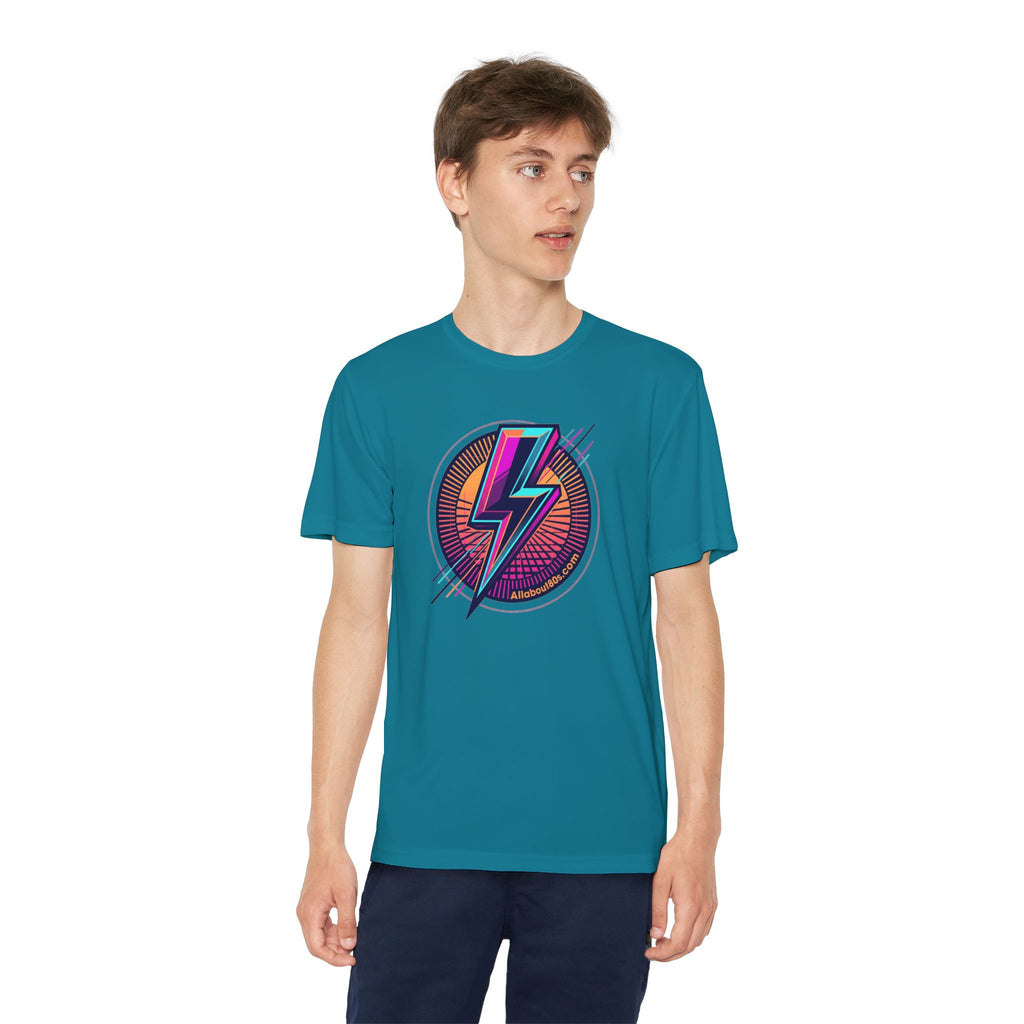 Youth Lightning Bolt Tee – Retro 80s AllAbout80s.com Graphic Shirt