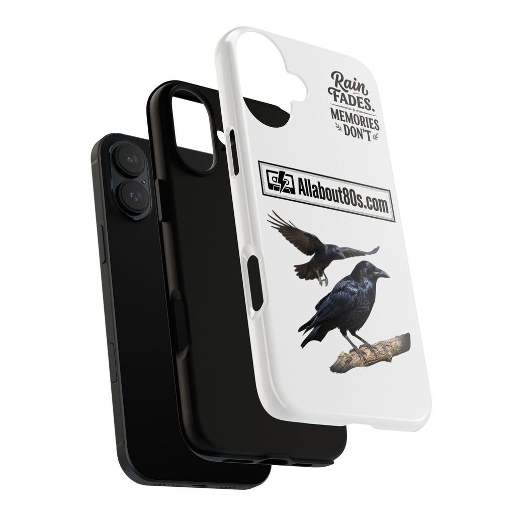 Raven Flight Phone Case — Protective iPhone Case with Black Crow Design
