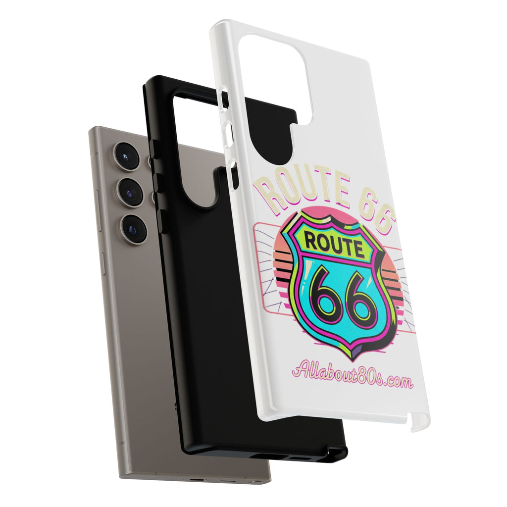 Route 66 Neon Phone Case — Retro Road Trip iPhone Cover