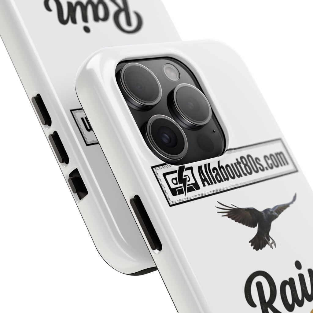 Tough Phone Case — "Rain Fades. Memories Don't" Raven Phone Cover, Protective iPhone Case