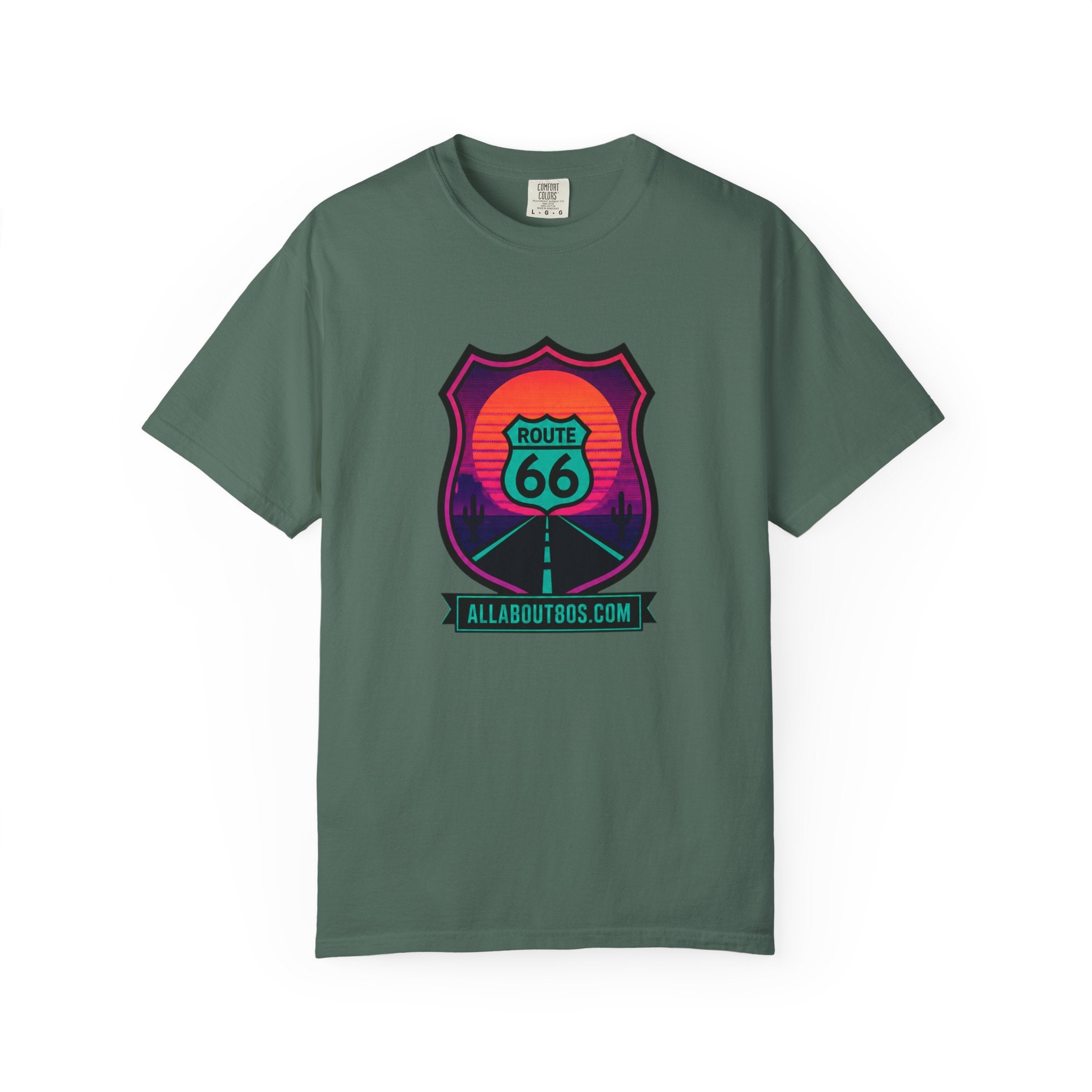 Route 66 Sunset T‑Shirt — Retro Roadtrip Graphic Tee