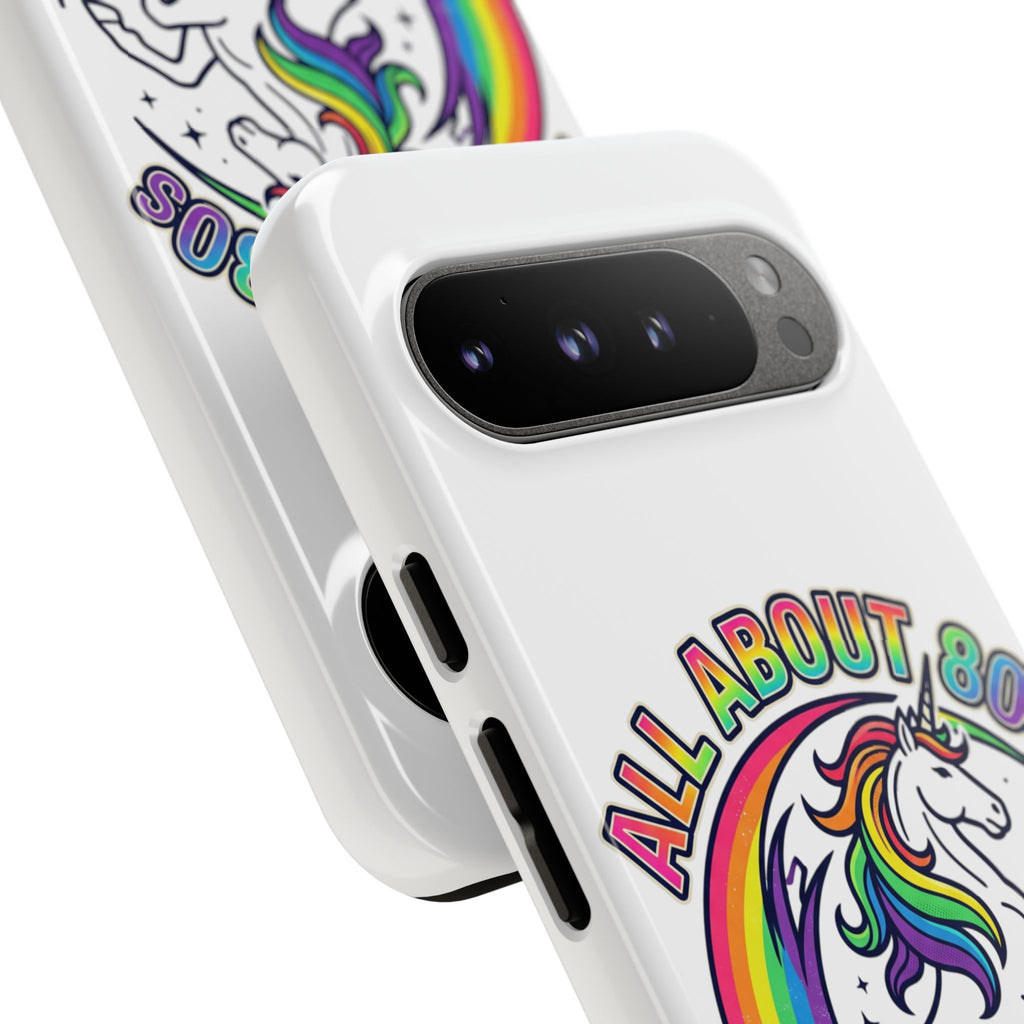 All About 80s Rainbow Unicorn Phone Case
