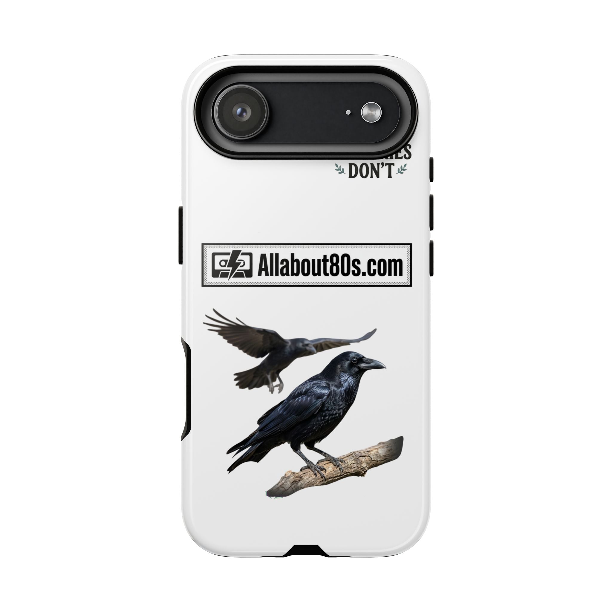 Raven Flight Phone Case — Protective iPhone Case with Black Crow Design