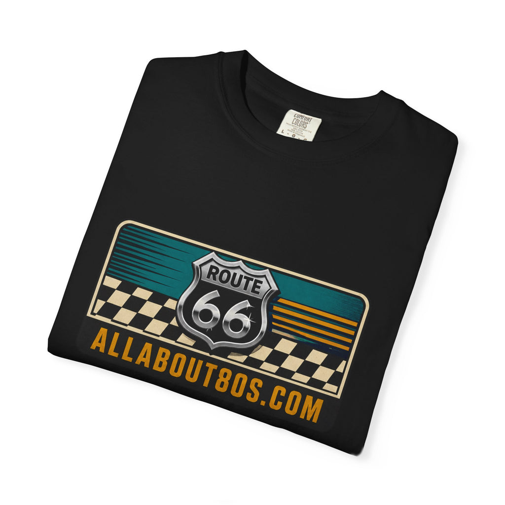 Route 66 Vintage Logo T-Shirt — AllAbout80s.com Graphic Tee