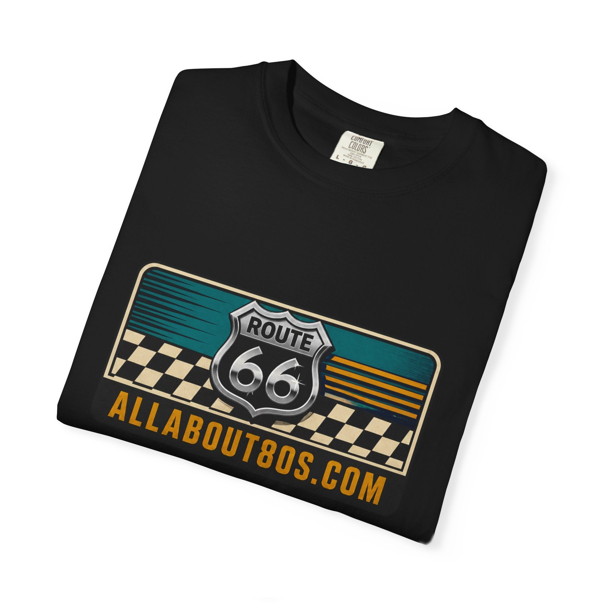 Route 66 Vintage Logo T-Shirt — AllAbout80s.com Graphic Tee