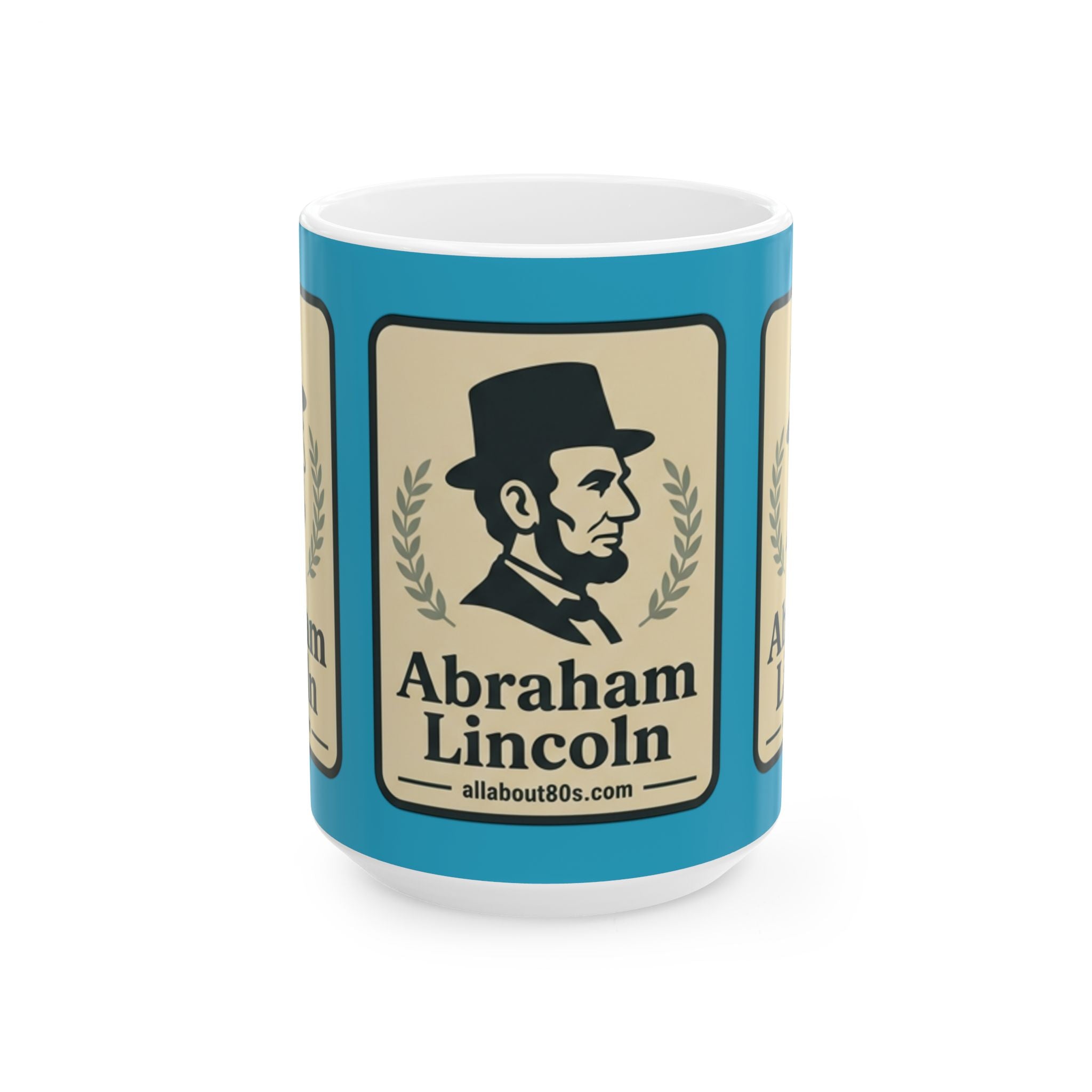Lincoln Portrait Ceramic Mug – Vintage Abe Lincoln Coffee Cup (11oz, 15oz)