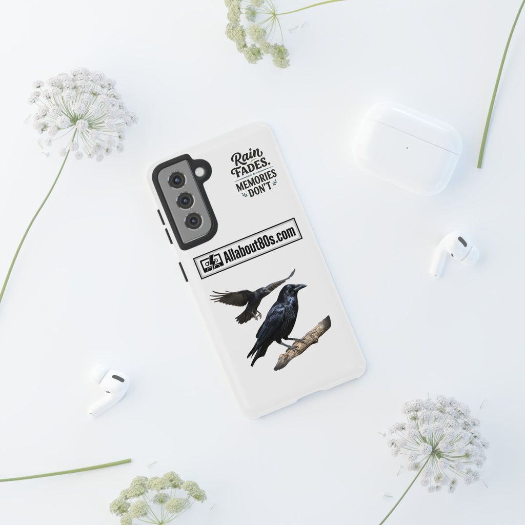 Raven Flight Phone Case — Protective iPhone Case with Black Crow Design