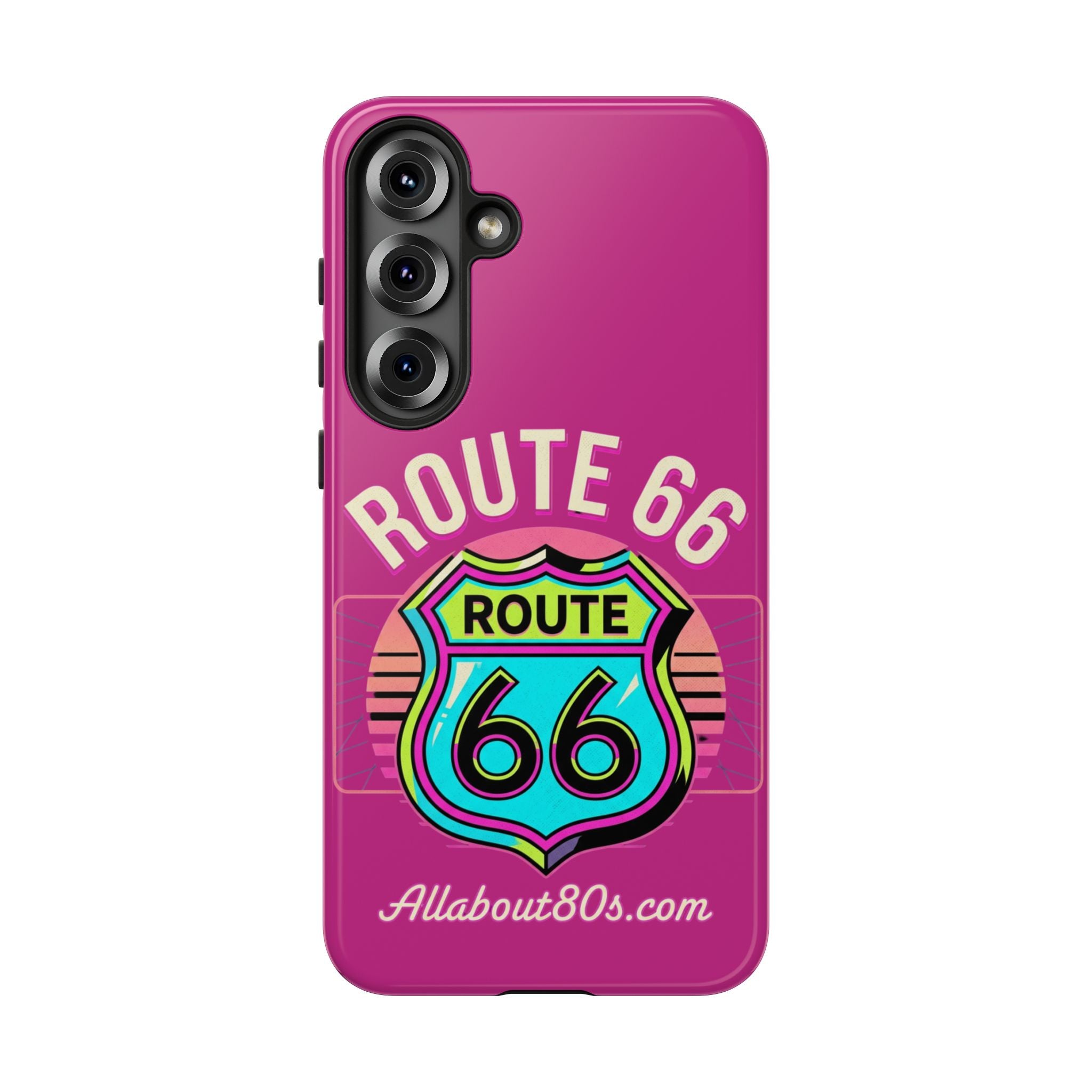 Route 66 Phone Case — Retro Neon Road Trip iPhone Cover