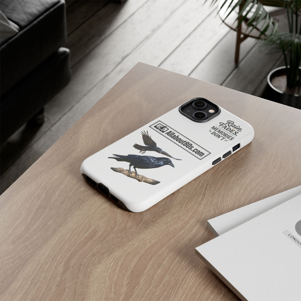 Raven Flight Phone Case — Protective iPhone Case with Black Crow Design