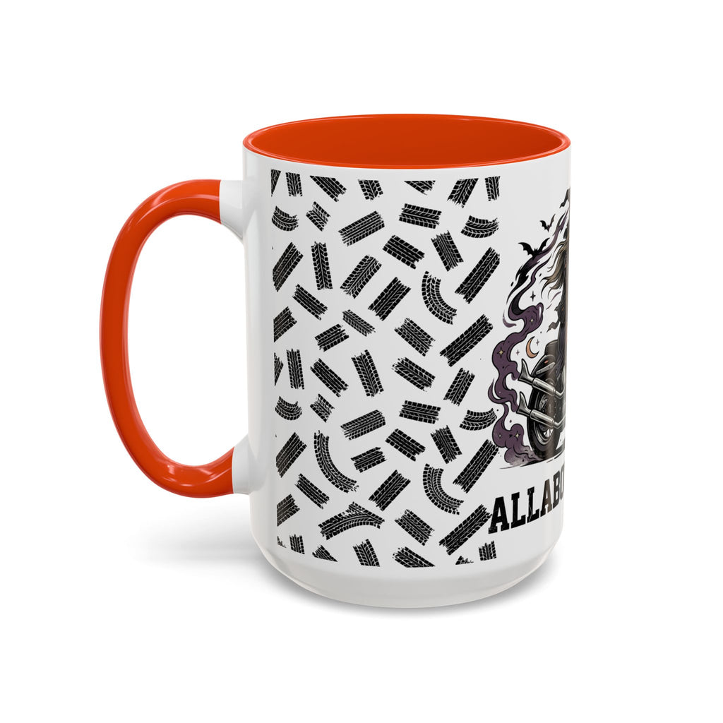 Witch Biker Mug – Motorcycle Witch Coffee Cup (11oz/15oz)
