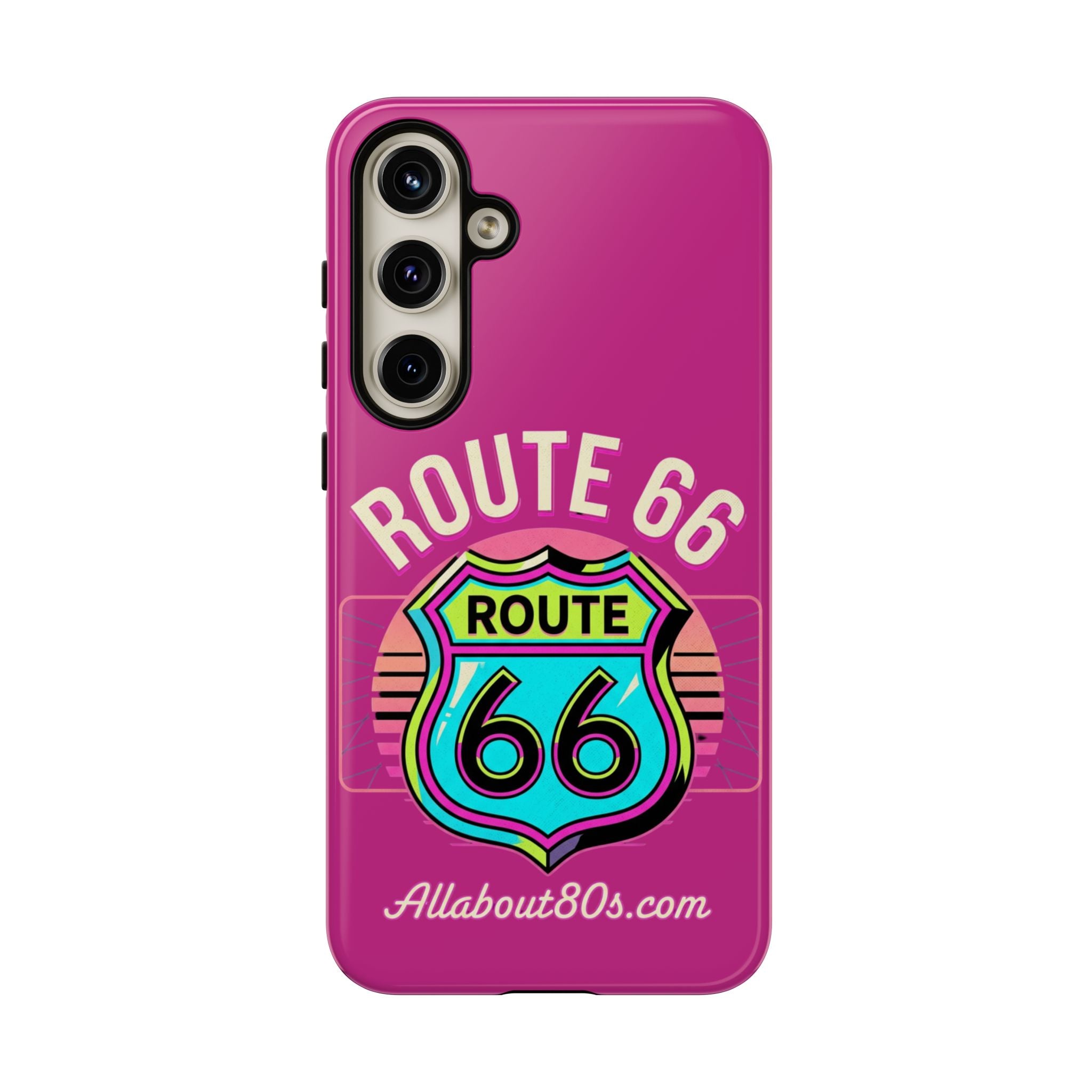 Route 66 Phone Case — Retro Neon Road Trip iPhone Cover
