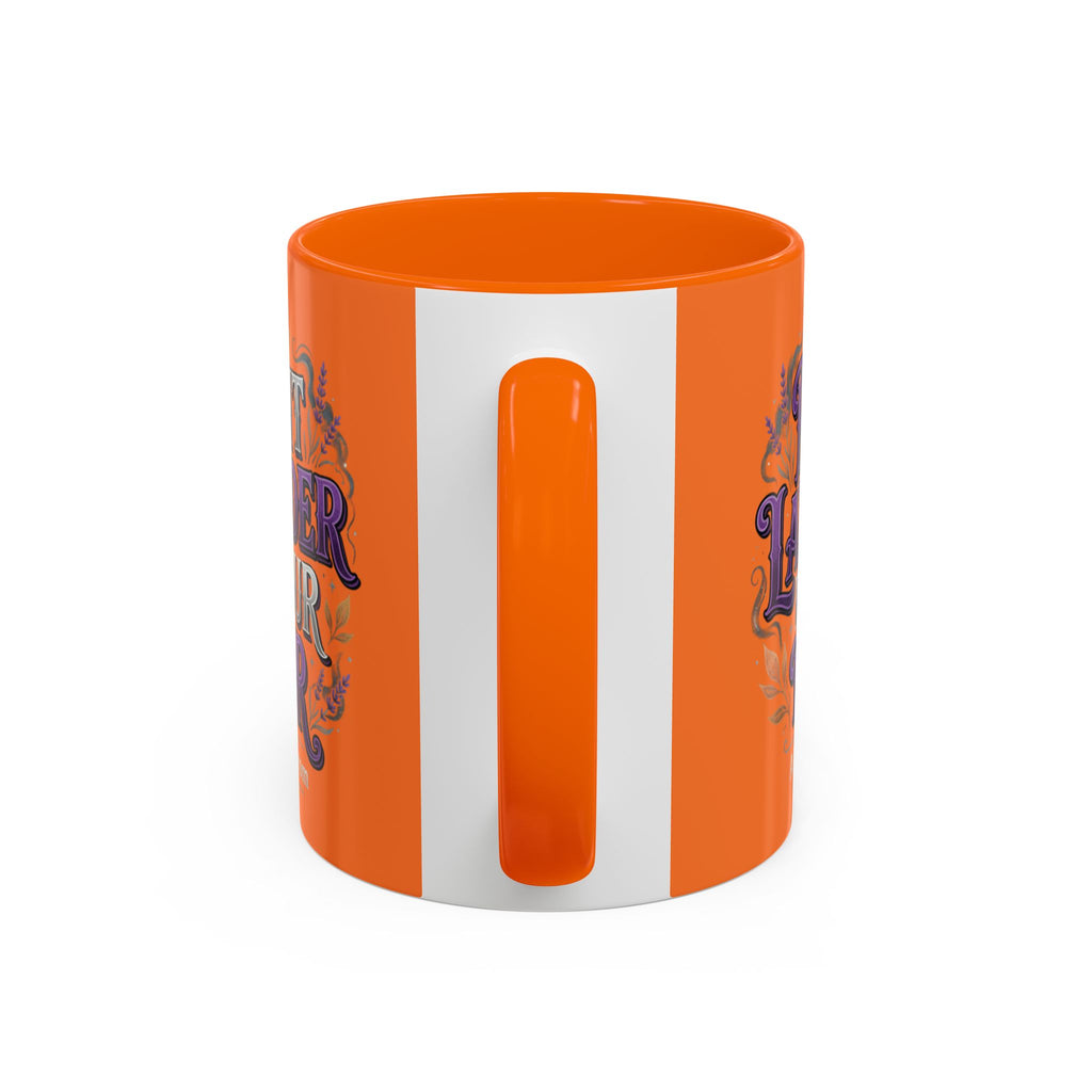 Plant Lavender By Your Door Orange Accent Coffee Mug – 11/15oz