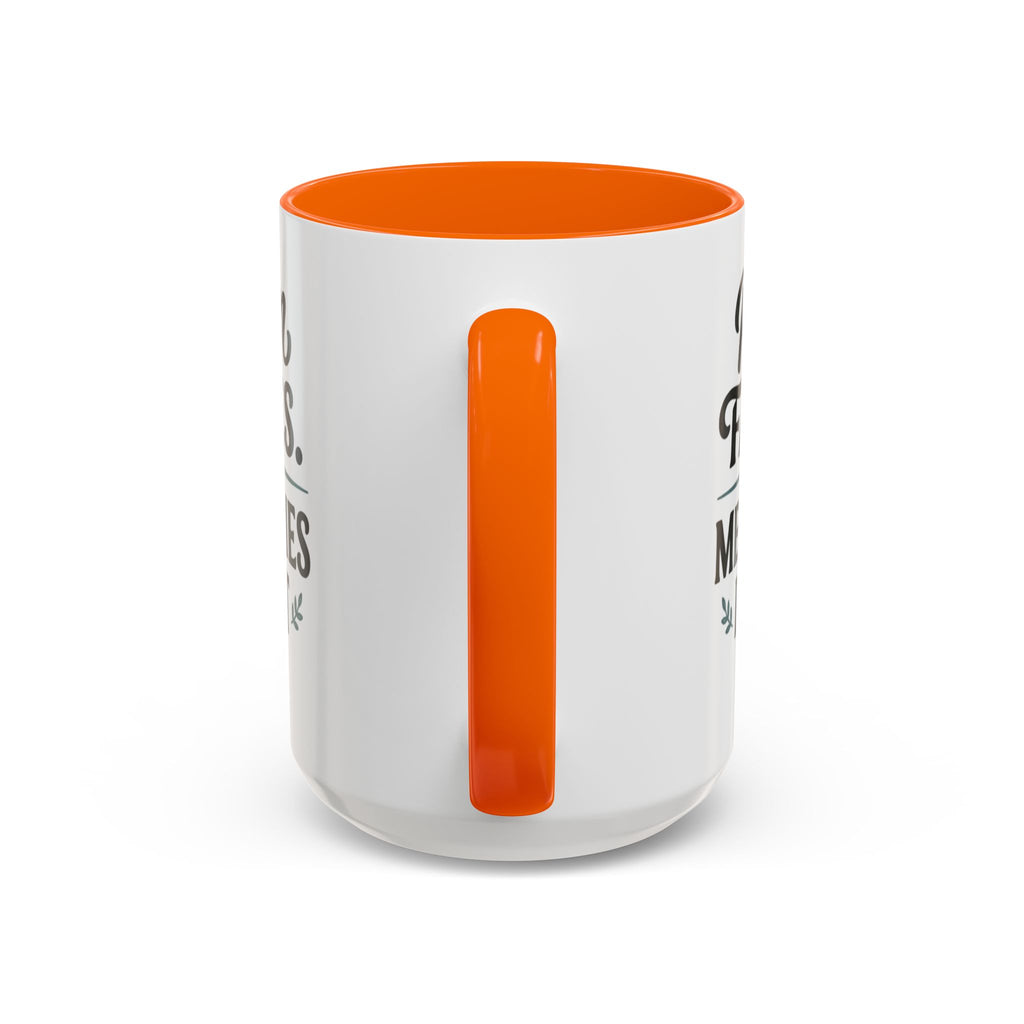 Accent Coffee Mug — "Rain Fades. Memories Don't." Inspirational Ceramic Coffee Mug