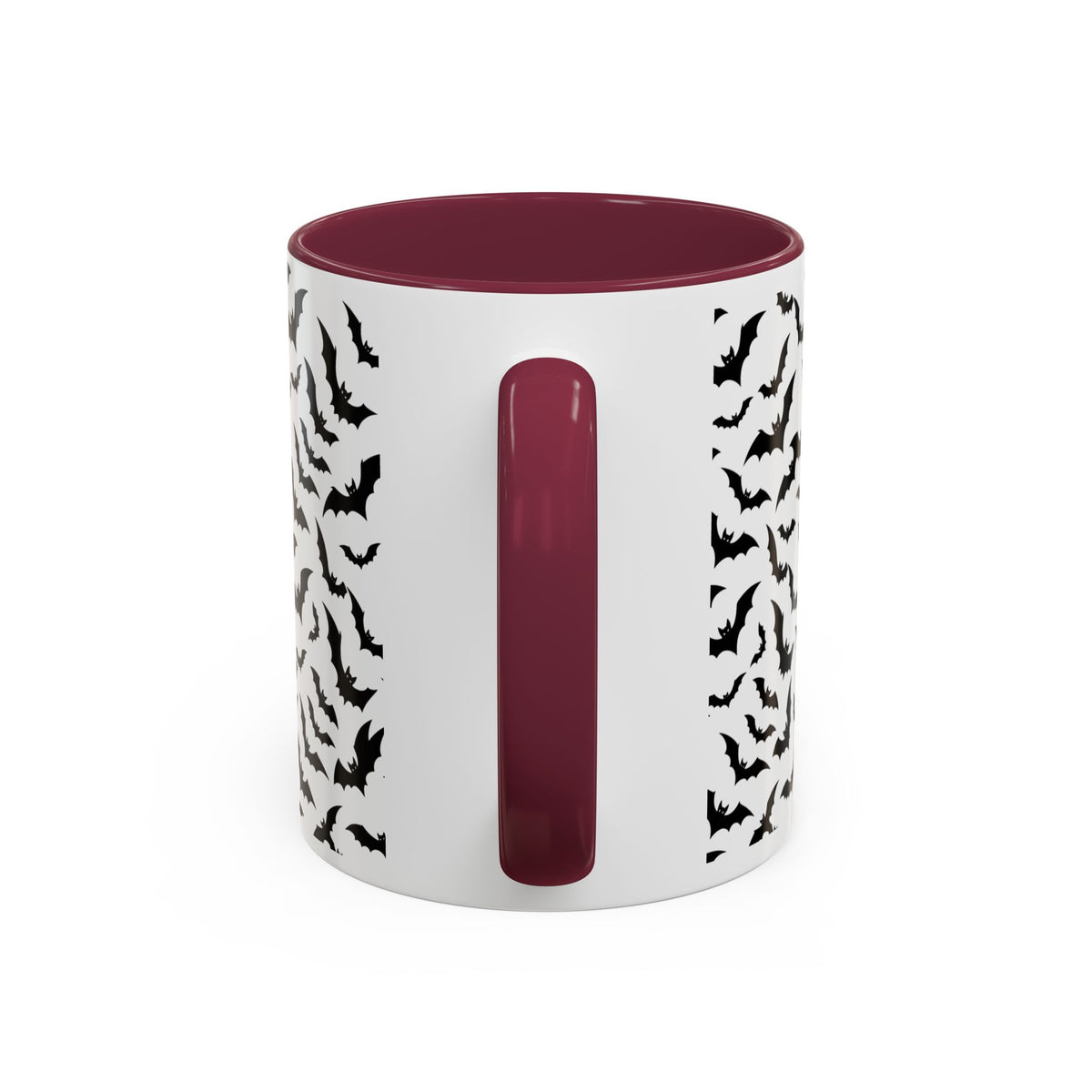 Vampire Dracula Bat Pattern Coffee Mug – Gothic Halloween 11oz/15oz
