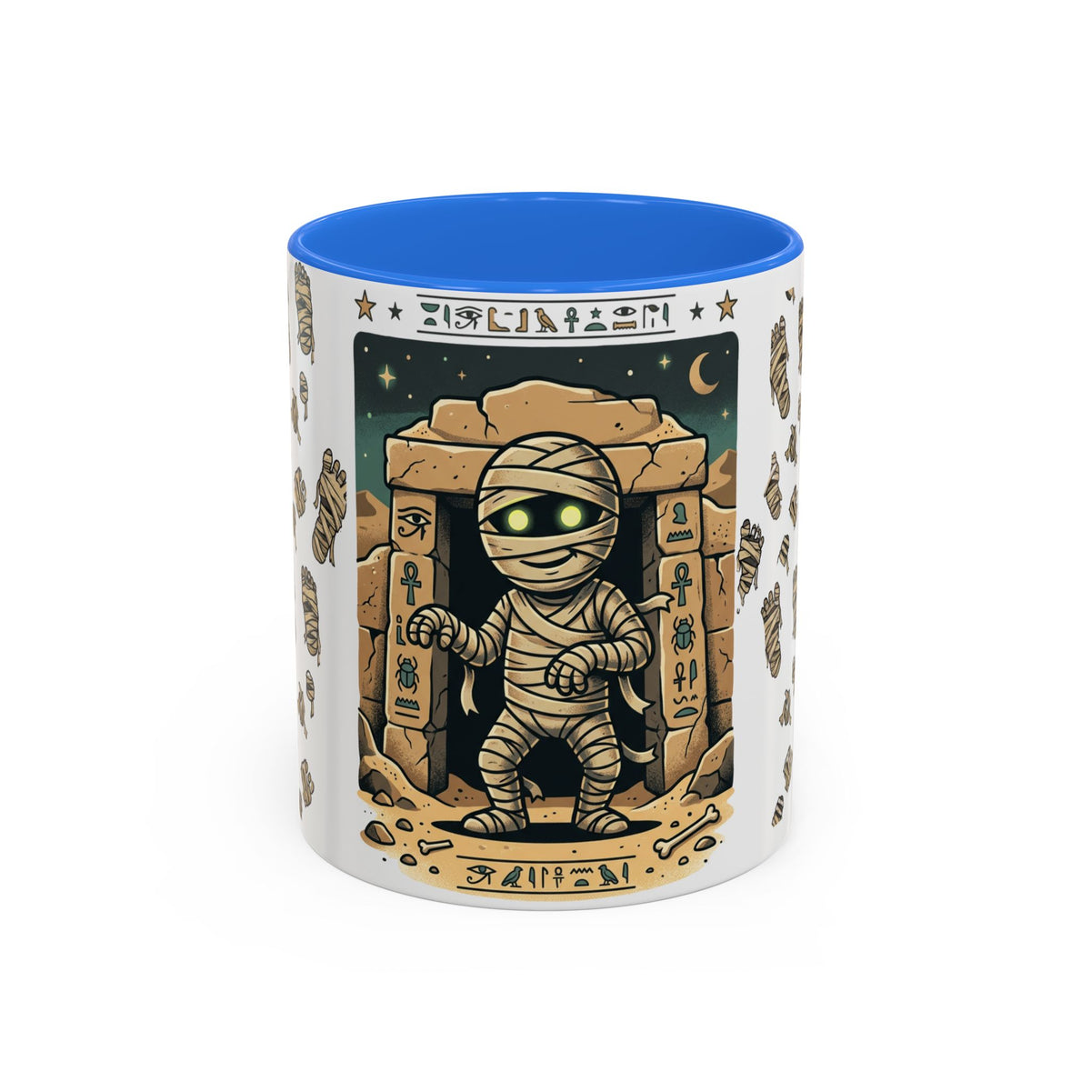 Mummy Mug – Cute Cartoon Egyptian Mummy Coffee Cup (11oz & 15oz)