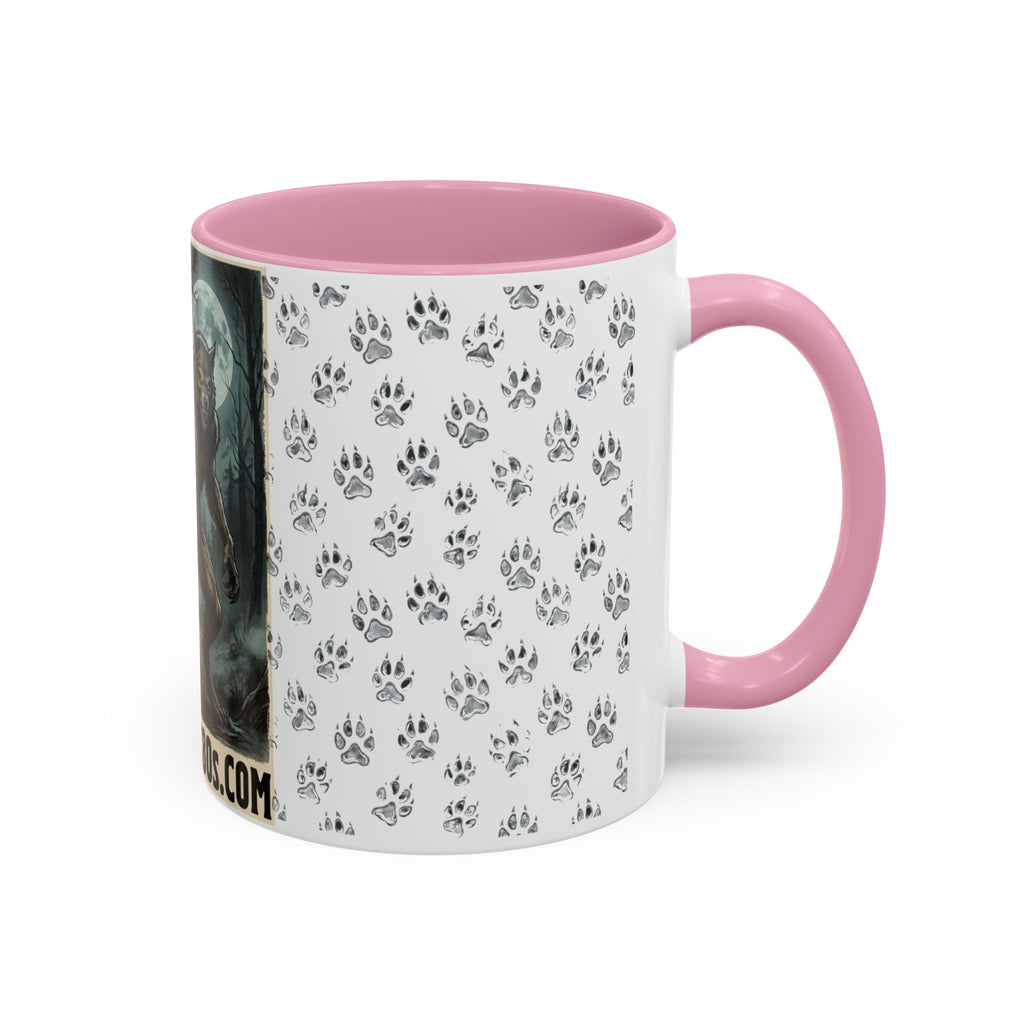 Werewolf Pawprint Mug — Gothic Moonlit Monster Coffee Cup (11oz & 15oz)