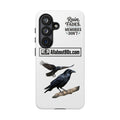 Raven Flight Phone Case — Protective iPhone Case with Black Crow Design