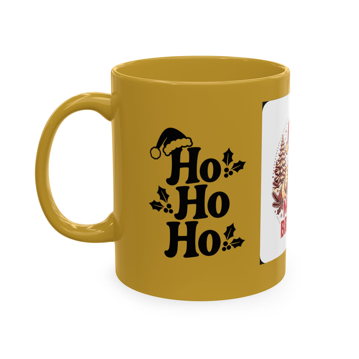 Merry & Bright AF Christmas Santa Ceramic Mug