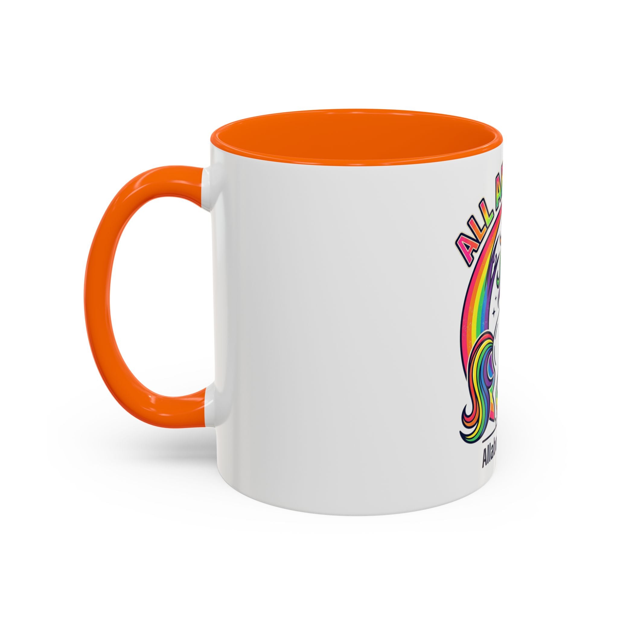 All About 80s Unicorn Rainbow Coffee Mug (11/15oz)