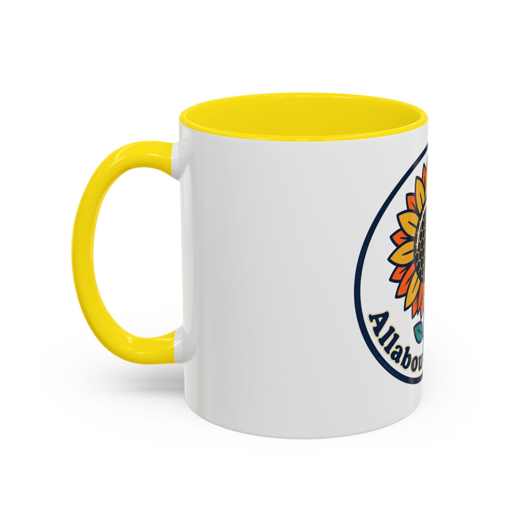 AllAbout80s Sunflower Accent Coffee Mug (11/15oz)