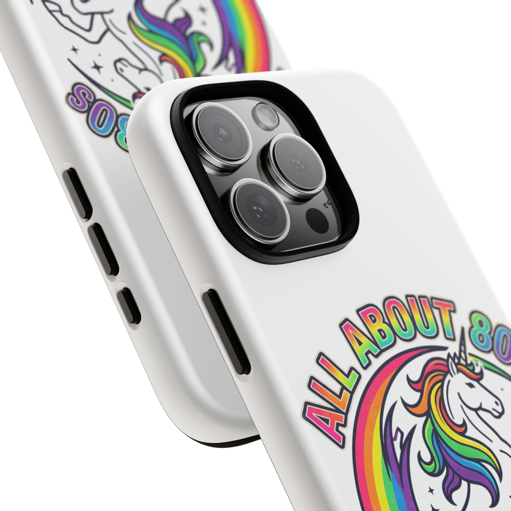 All About 80s Rainbow Unicorn Phone Case