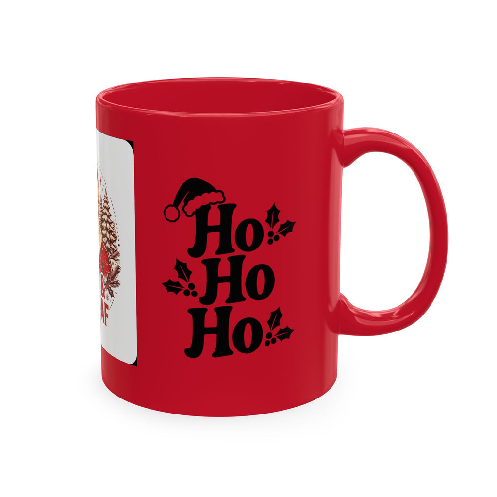 Merry & Bright AF Christmas Santa Ceramic Mug
