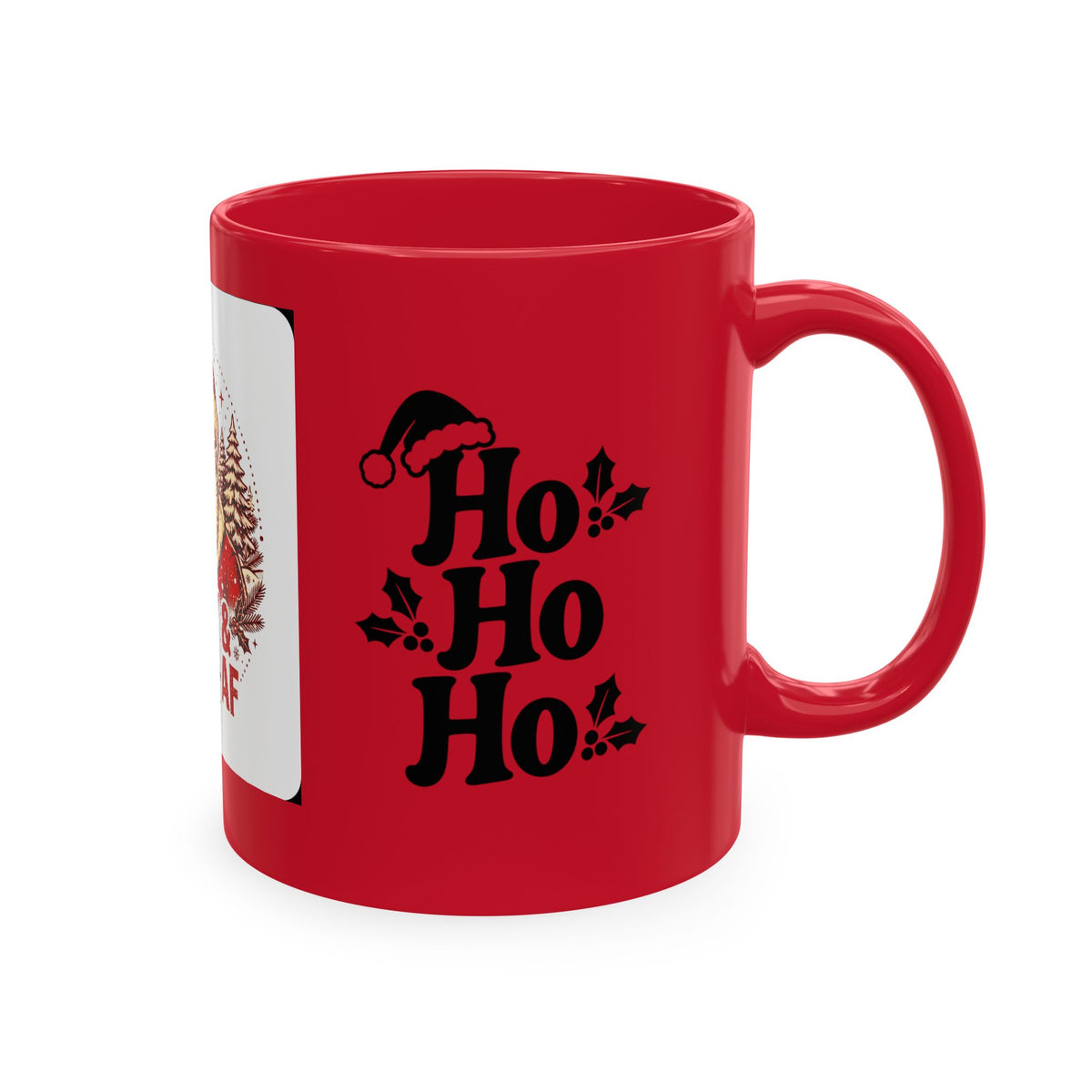 Merry & Bright AF Christmas Santa Ceramic Mug