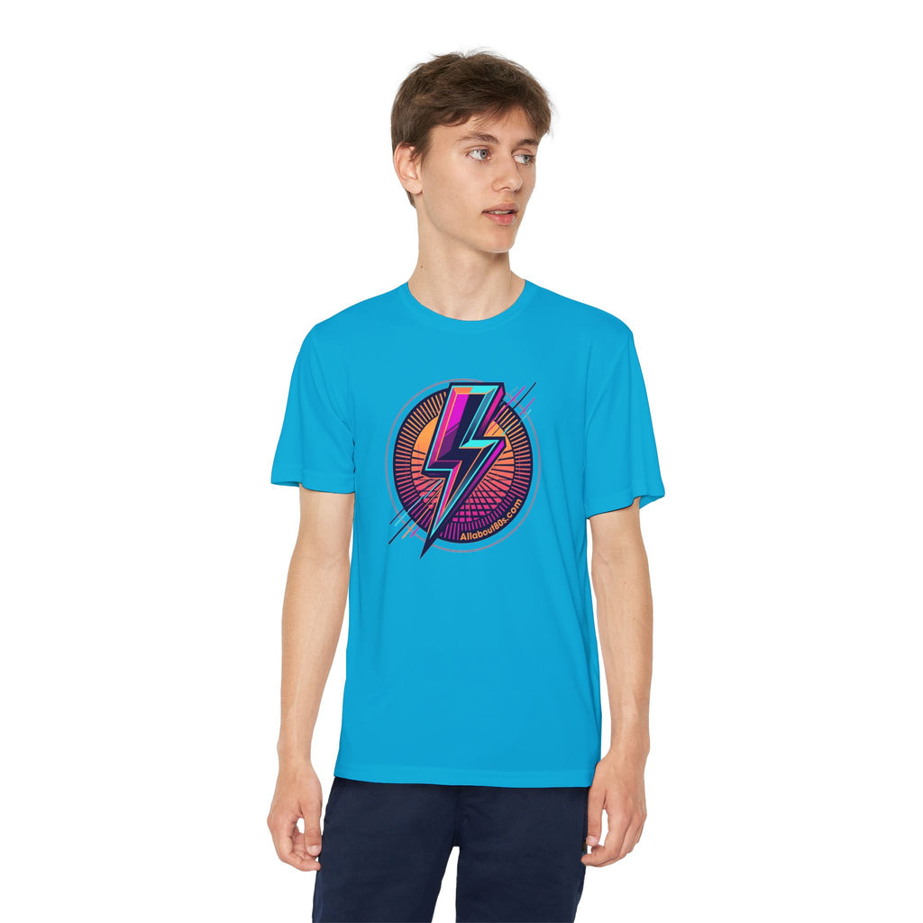 Youth Lightning Bolt Tee – Retro 80s AllAbout80s.com Graphic Shirt
