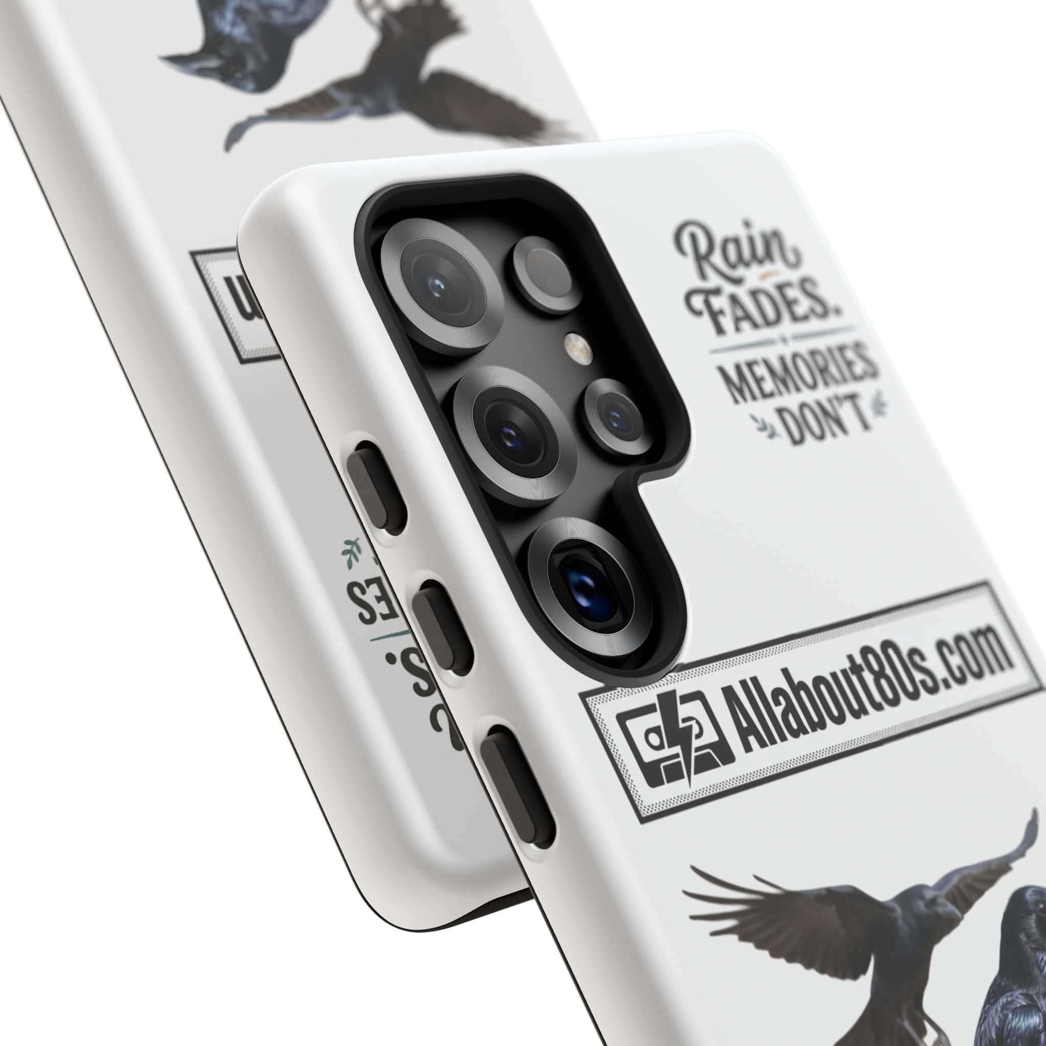 Raven Flight Phone Case — Protective iPhone Case with Black Crow Design