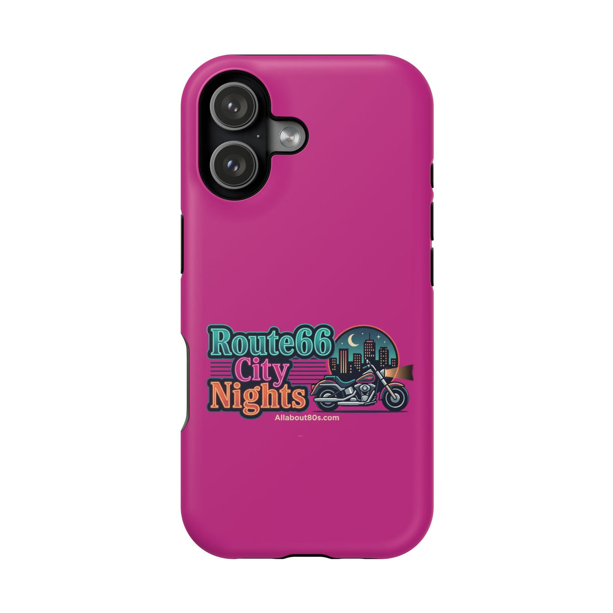 Phone Case — 'Route 66 City Nights' Magnetic Impact-Resistant Case