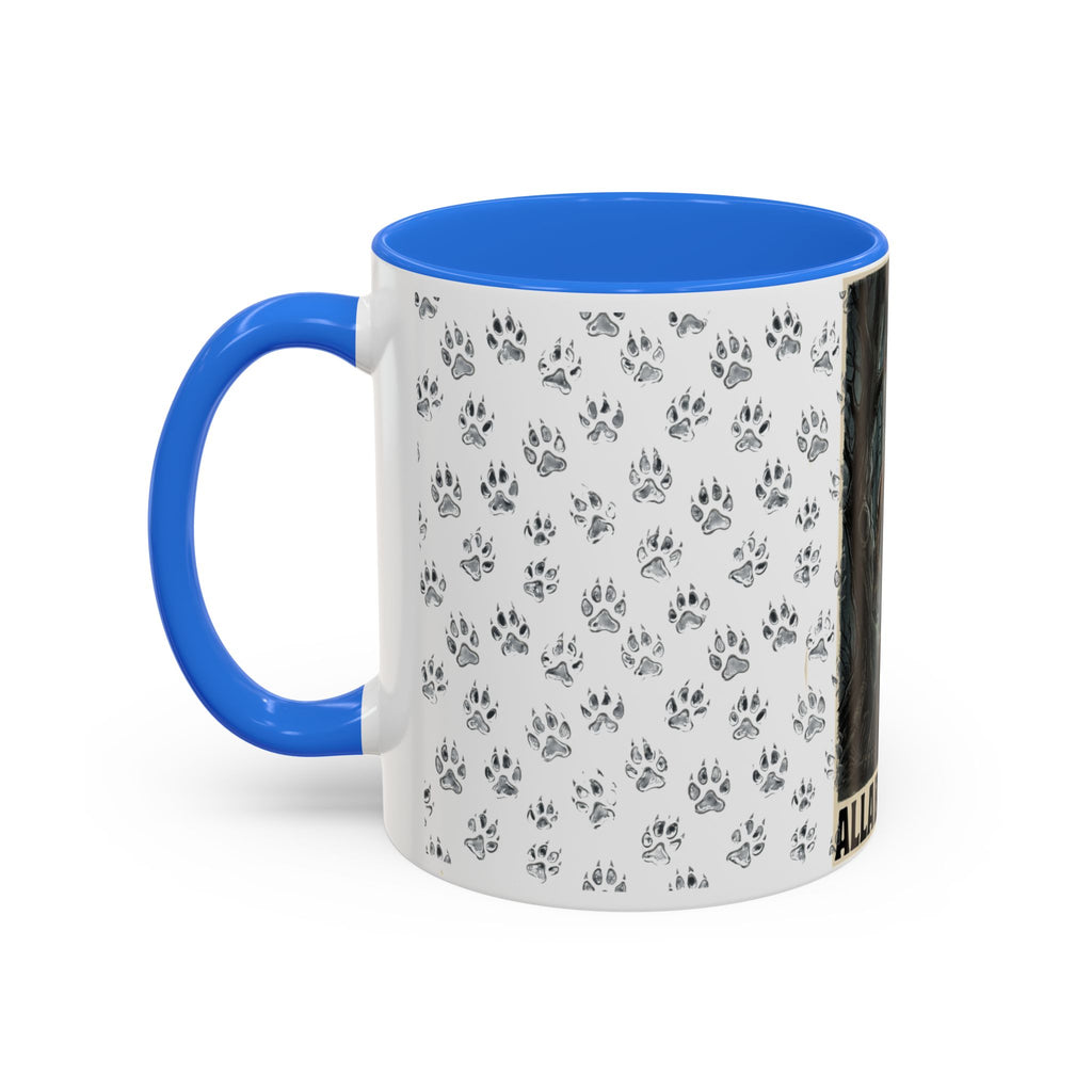 Werewolf Pawprint Mug — Gothic Moonlit Monster Coffee Cup (11oz & 15oz)