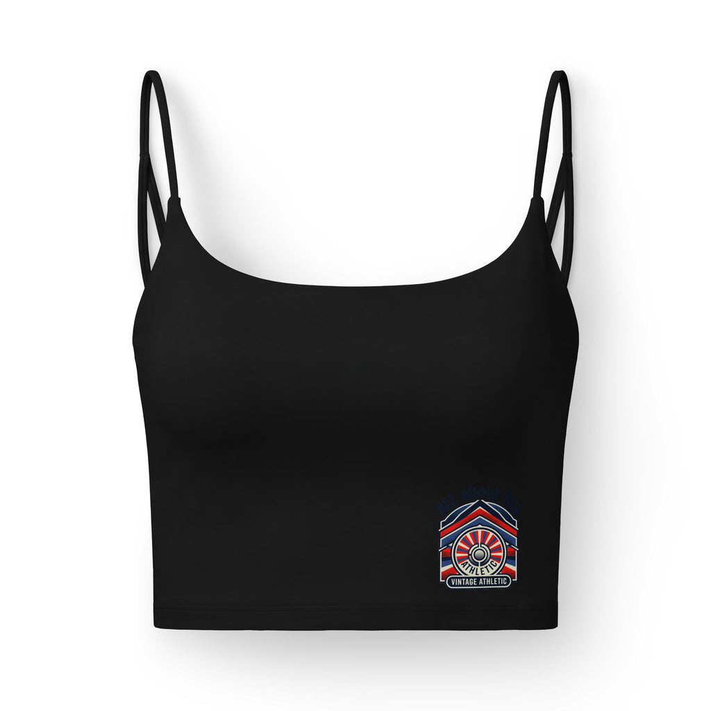 Luxe Women's Bra — Patriotic Fireworks Crest Crop Top
