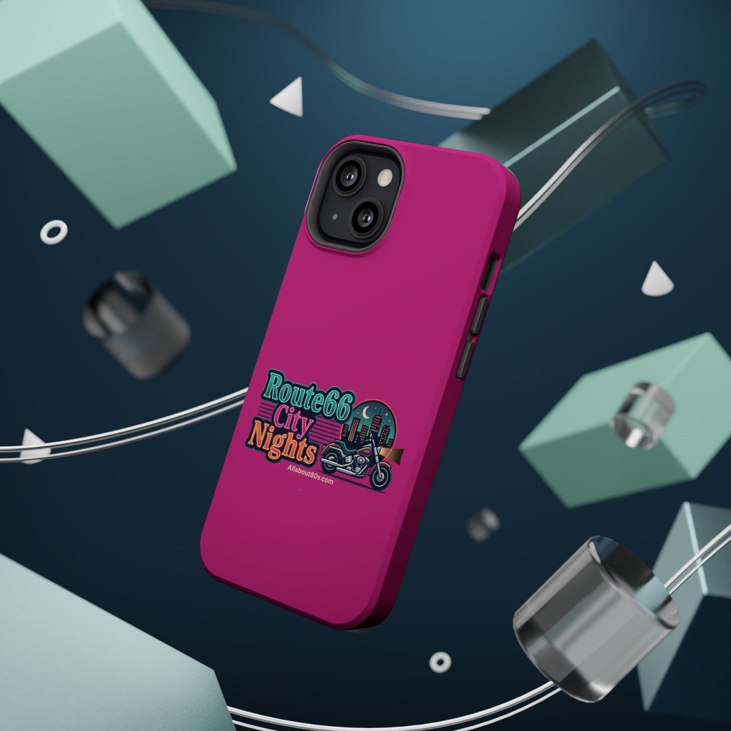 Phone Case — 'Route 66 City Nights' Magnetic Impact-Resistant Case