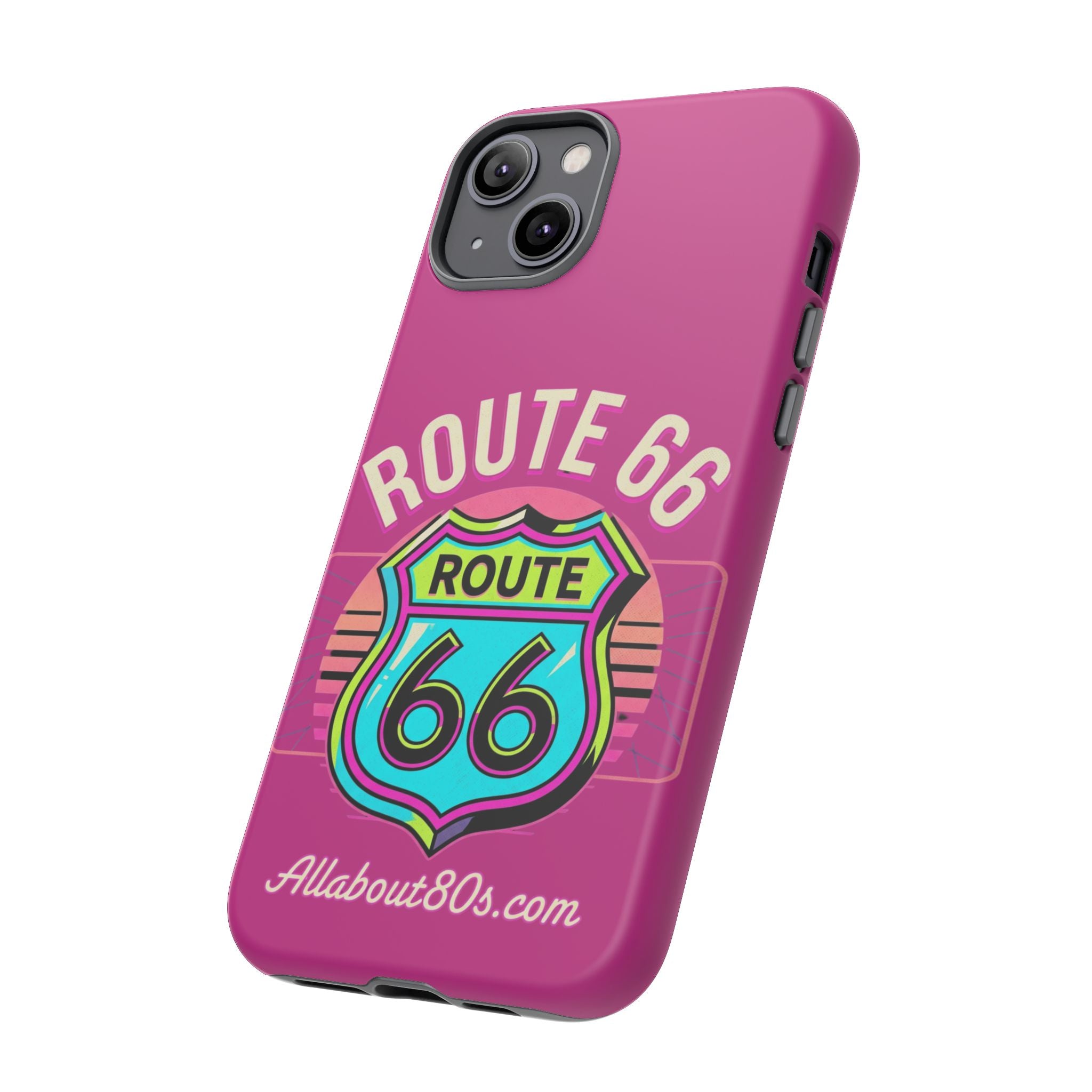 Route 66 Phone Case — Retro Neon Road Trip iPhone Cover