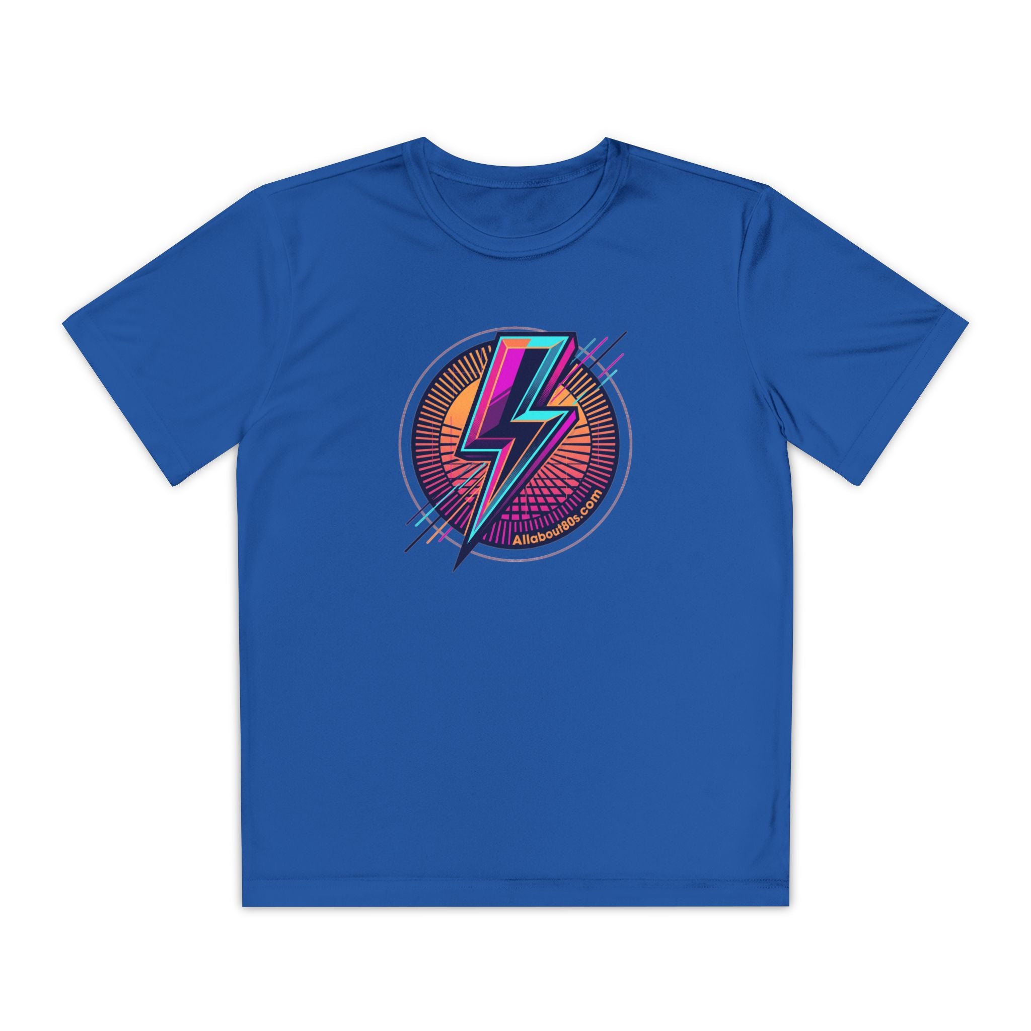 Youth Lightning Bolt Tee – Retro 80s AllAbout80s.com Graphic Shirt