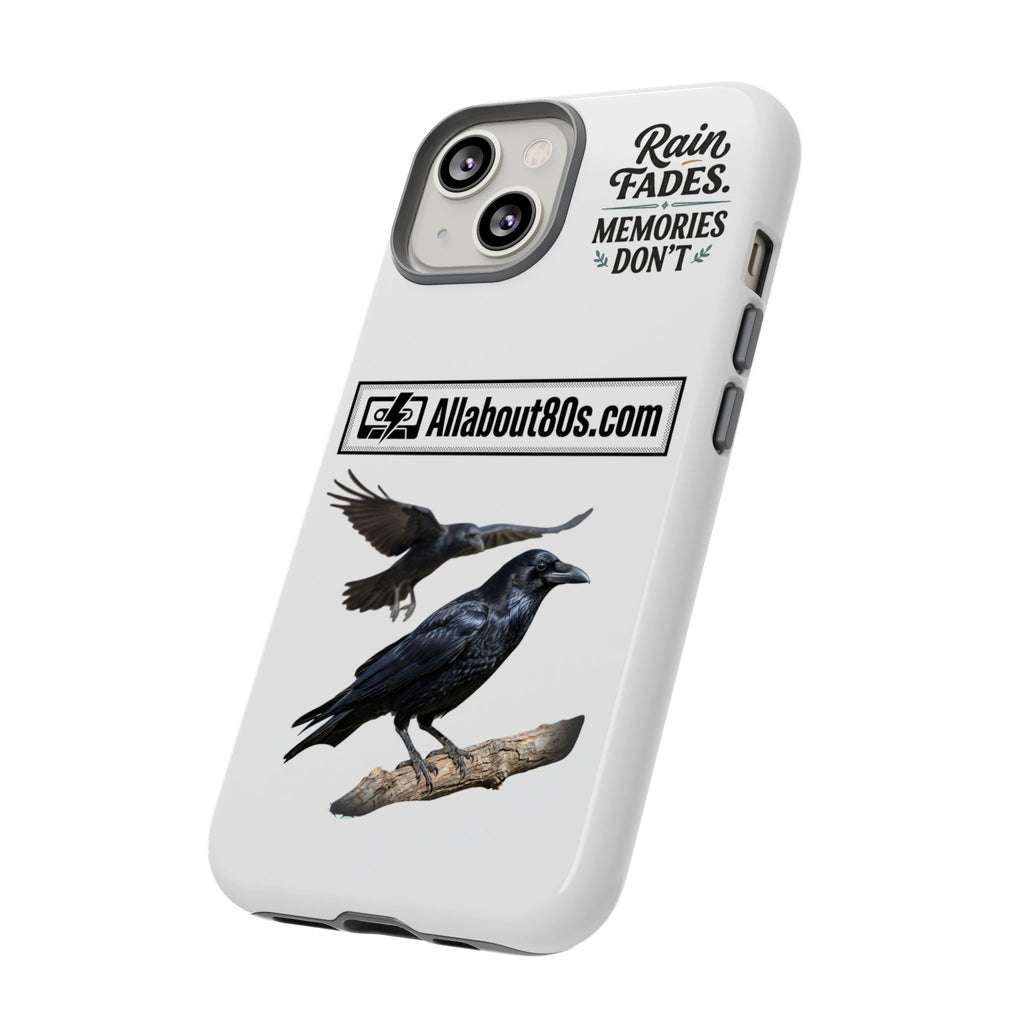 Raven Flight Phone Case — Protective iPhone Case with Black Crow Design