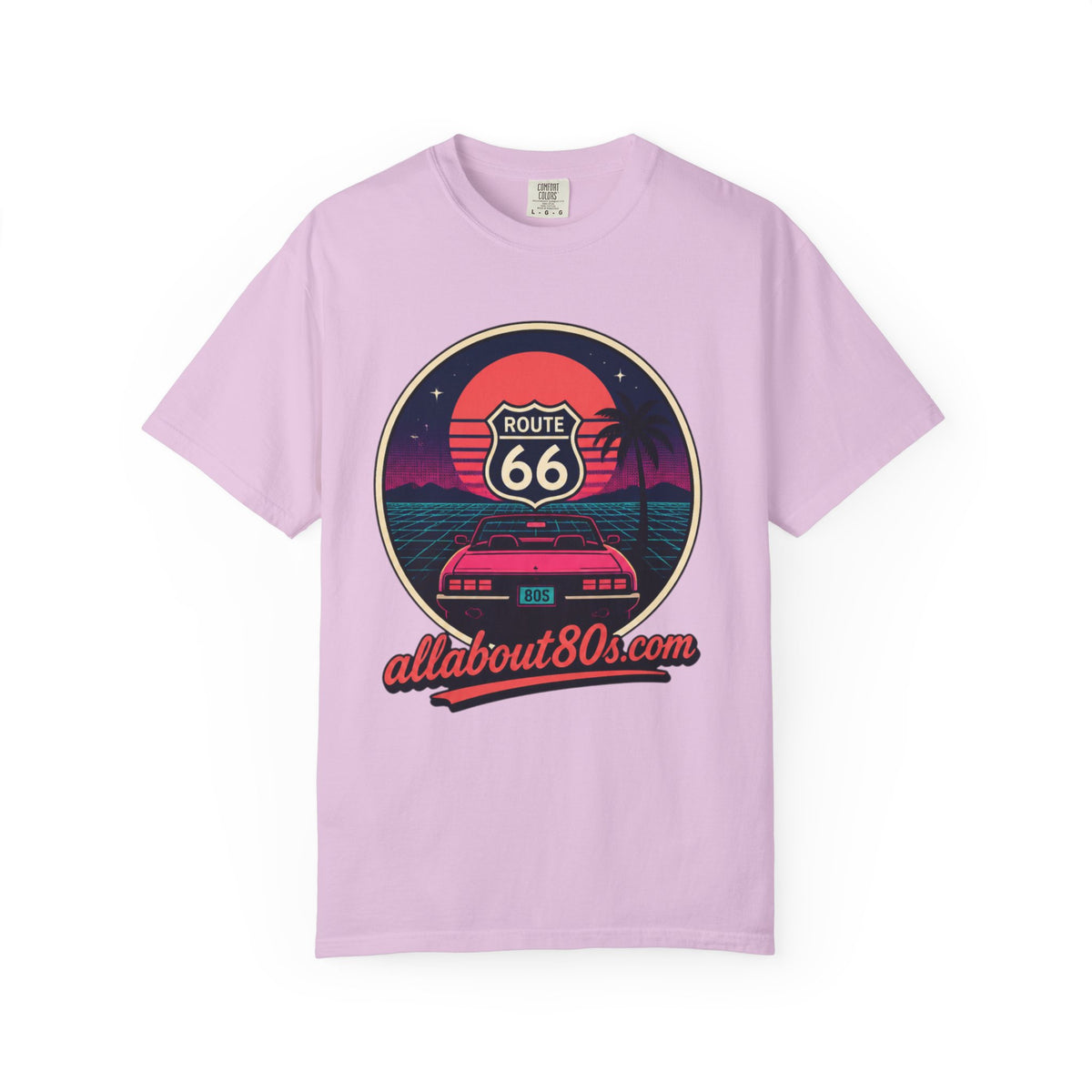 Route 66 80s Retro T-Shirt — AllAbout80s.com Vintage Sunset Tee