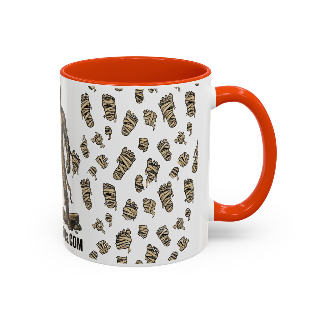 Mummy Pattern Coffee Mug (11oz & 15oz) – Retro Monster Tea Cup with AllAbout80s.com Design