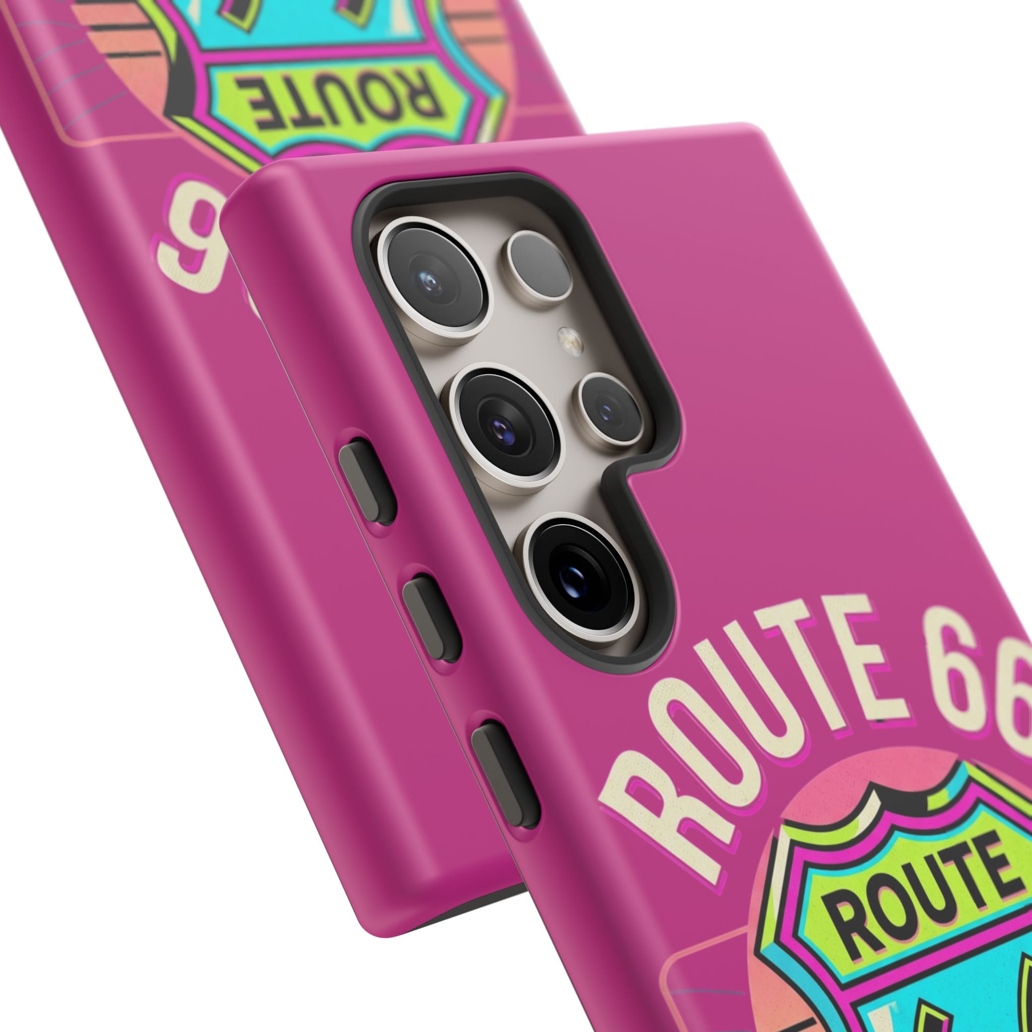 Route 66 Phone Case — Retro Neon Road Trip iPhone Cover