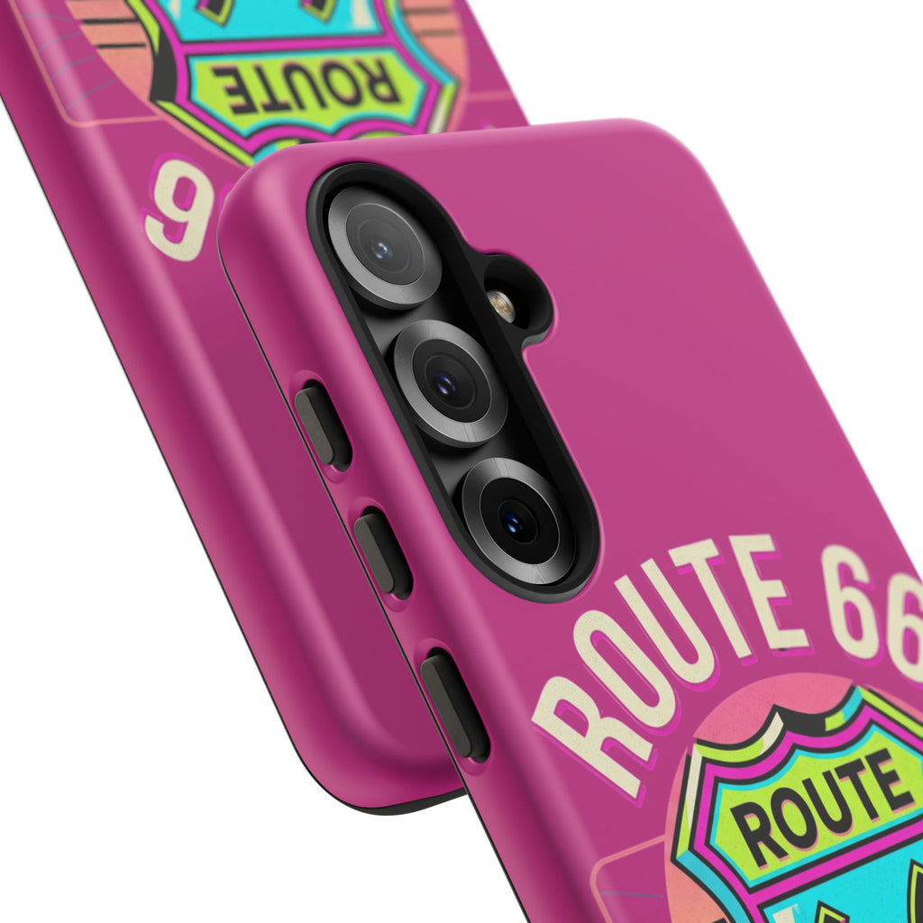Route 66 Phone Case — Retro Neon Road Trip iPhone Cover