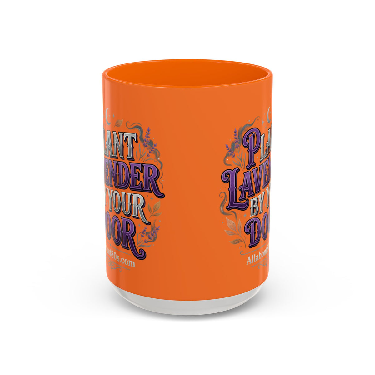 Plant Lavender By Your Door Orange Accent Coffee Mug – 11/15oz
