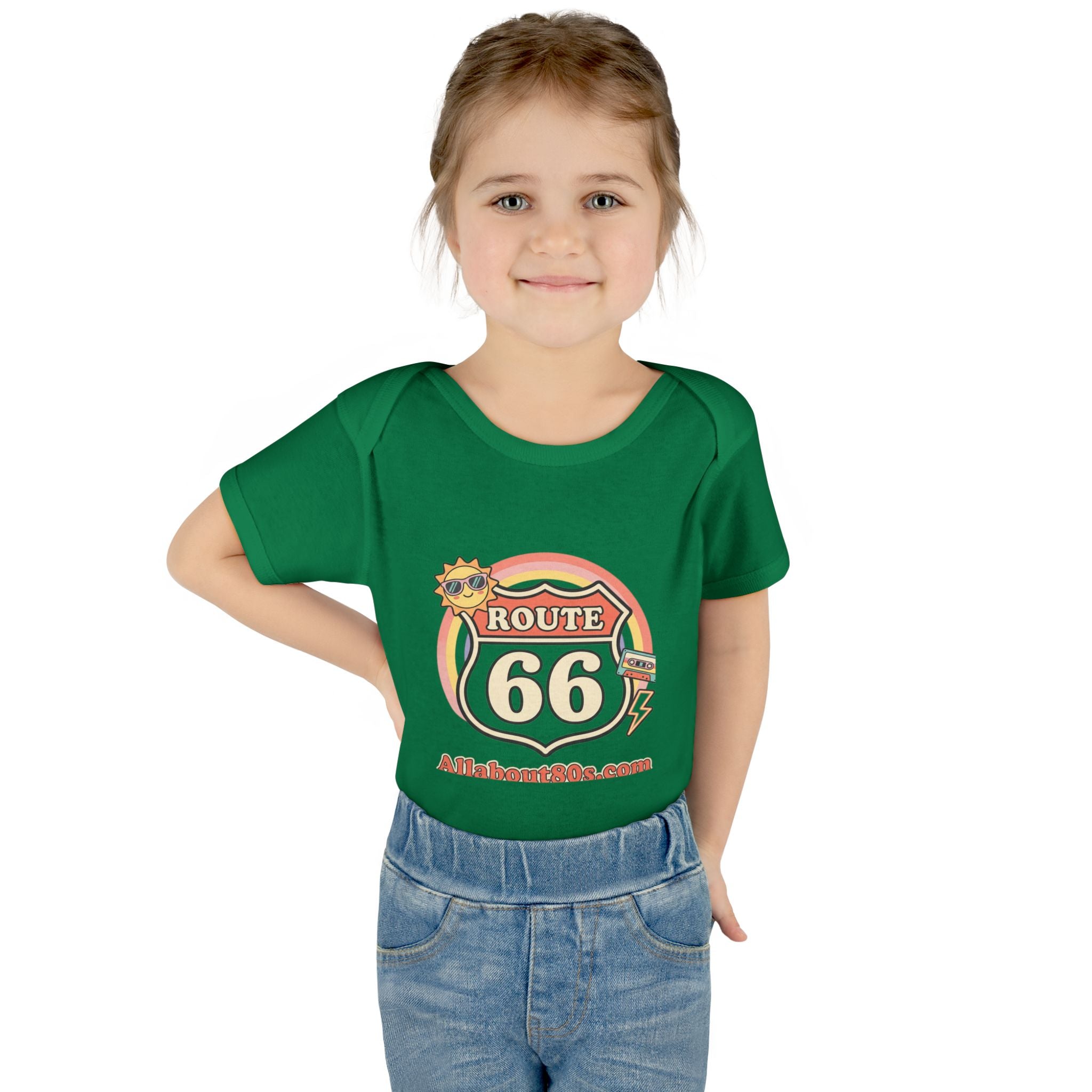 Route 66 Baby Bodysuit – Retro Travel Infant Onesie