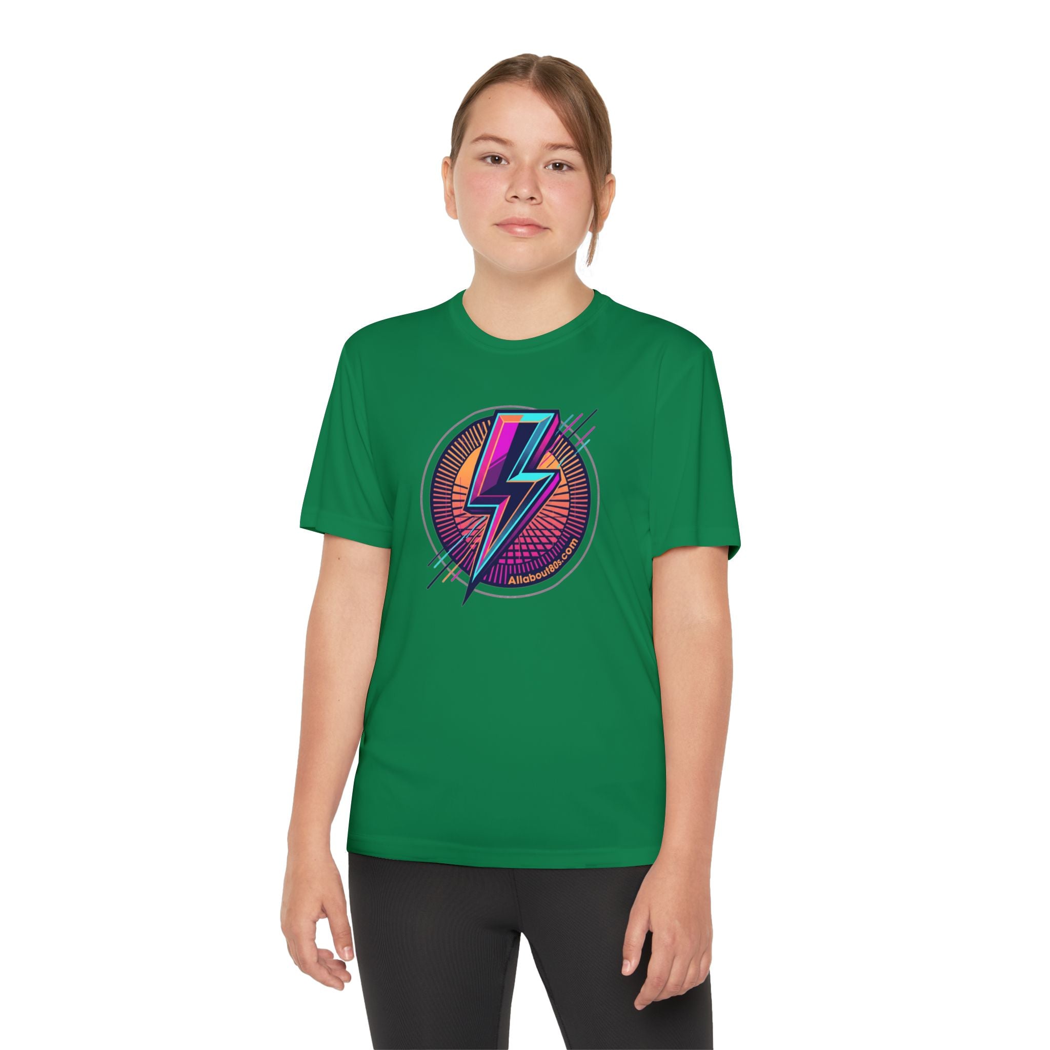 Youth Lightning Bolt Tee – Retro 80s AllAbout80s.com Graphic Shirt