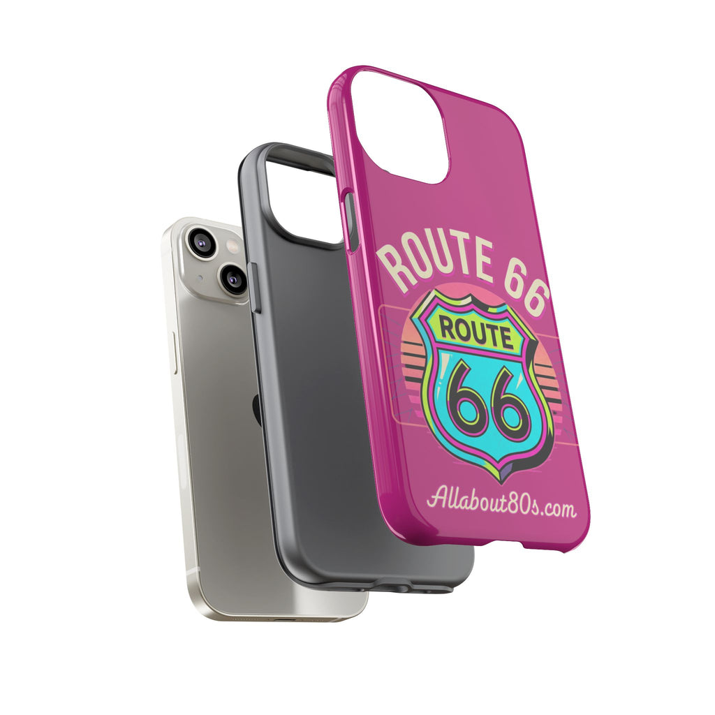 Route 66 Phone Case — Retro Neon Road Trip iPhone Cover