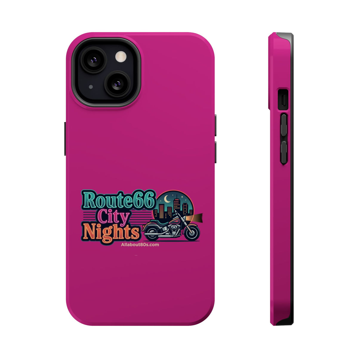 Phone Case — 'Route 66 City Nights' Magnetic Impact-Resistant Case