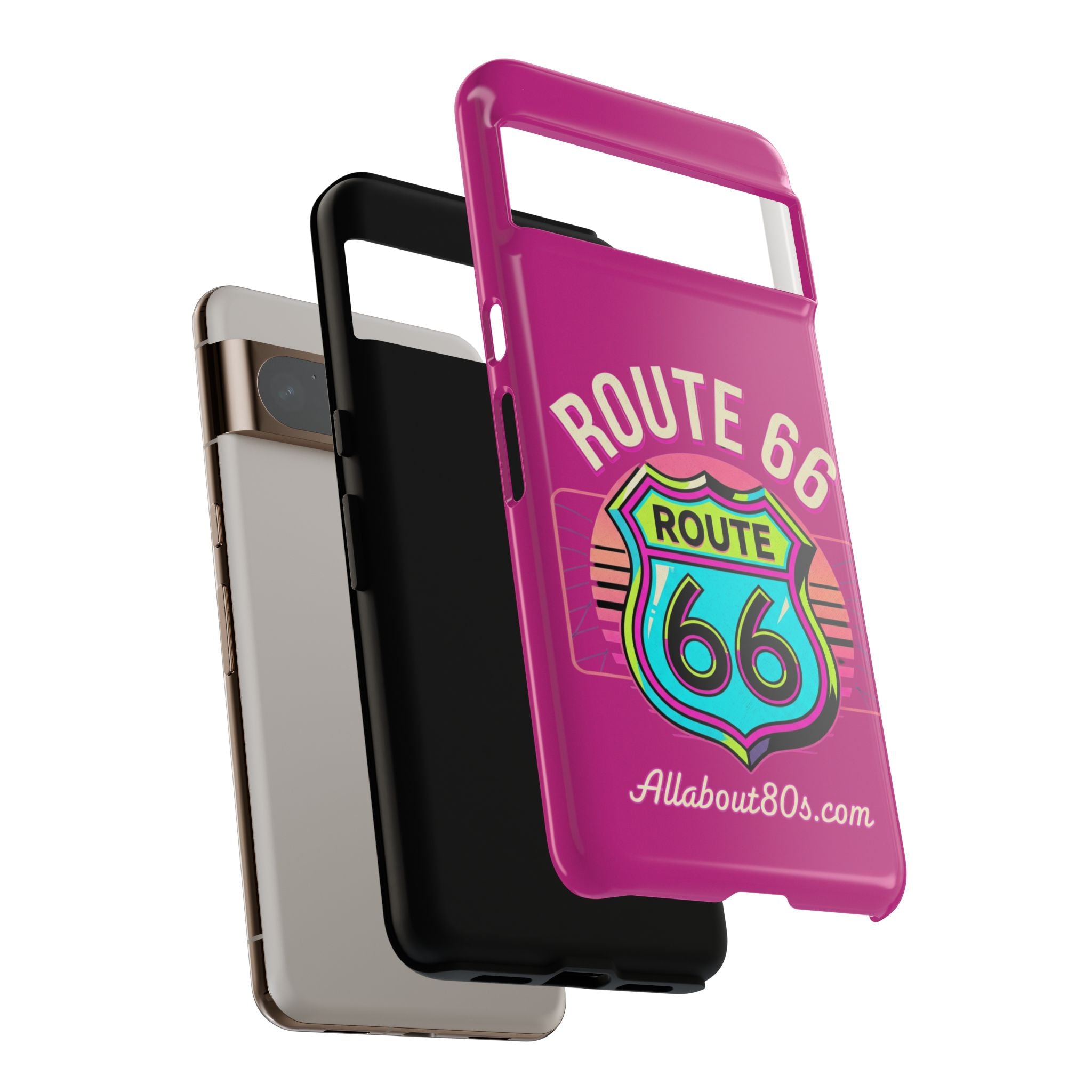 Route 66 Phone Case — Retro Neon Road Trip iPhone Cover