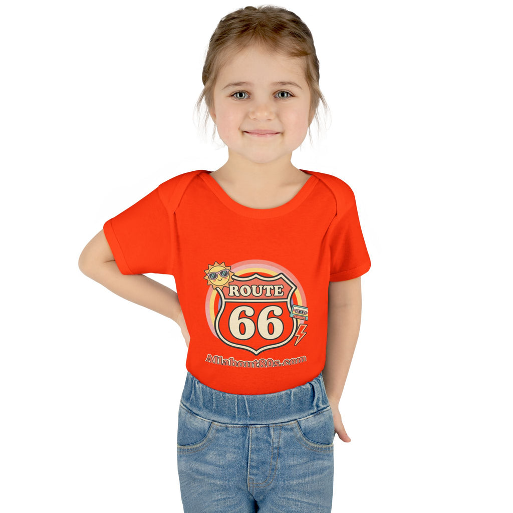Route 66 Baby Bodysuit – Retro Travel Infant Onesie